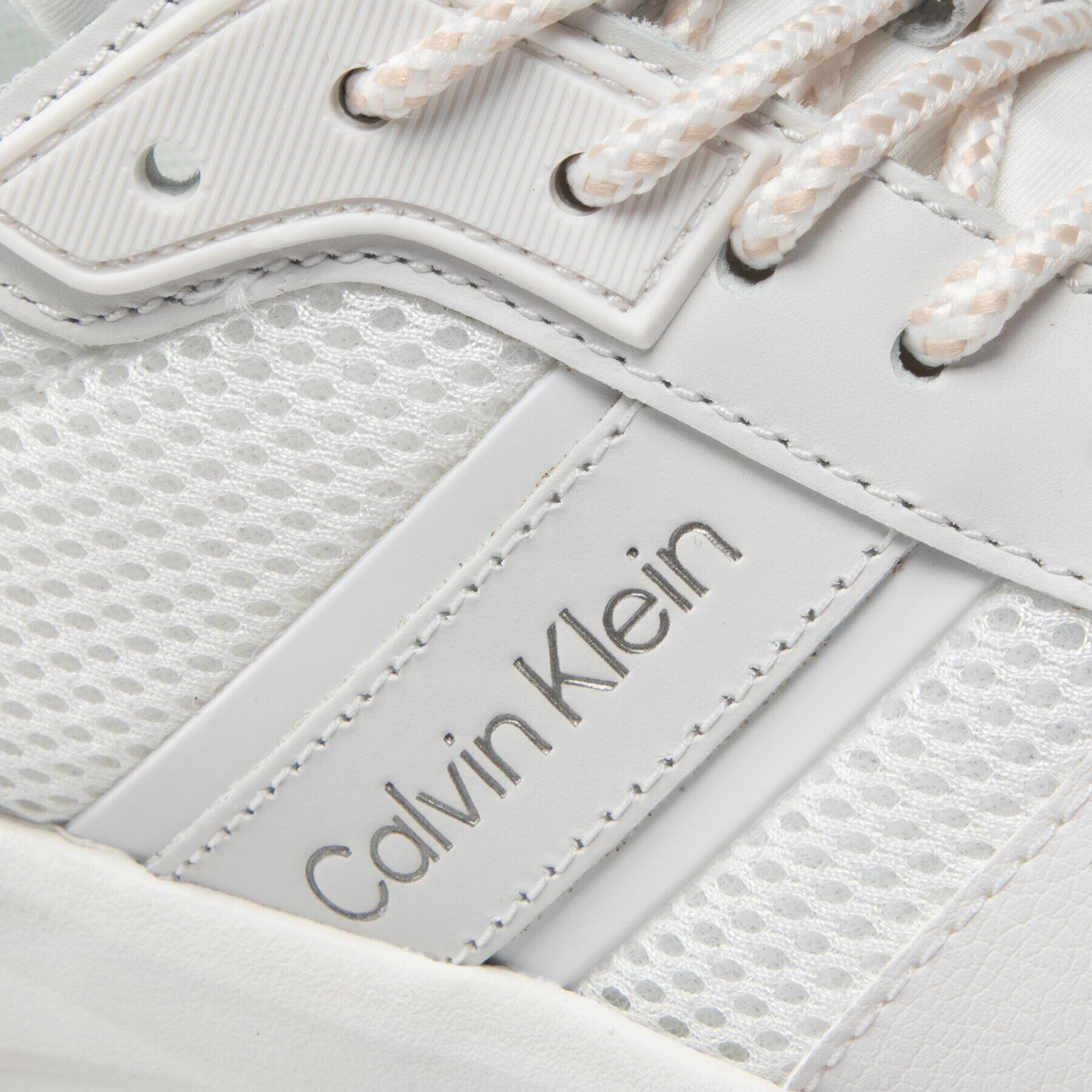 Calvin Klein Sneakersy Flexi Runne Lac Up-Mix HW0HW00807 Biela - Pepit.sk