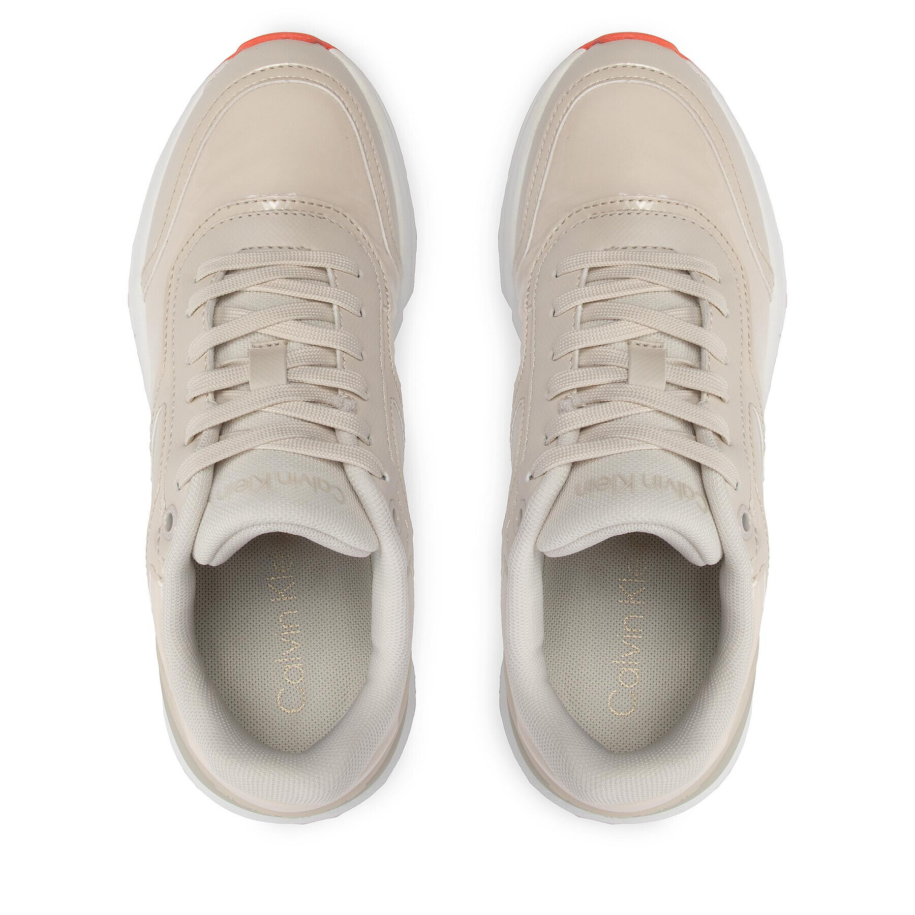 Calvin Klein Sneakersy Flexi Runner Lace Up HW0HW01215 Béžová - Pepit.sk