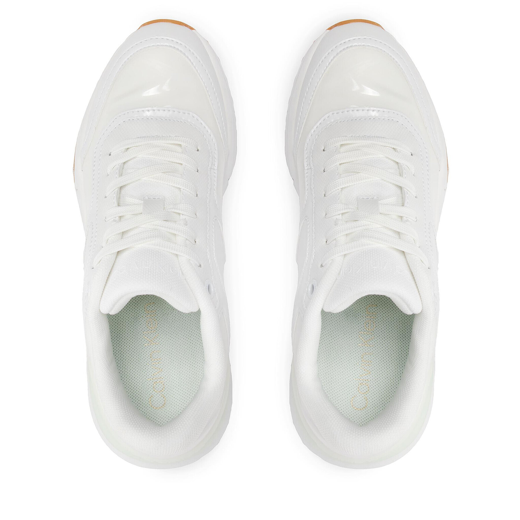 Calvin Klein Sneakersy Flexi Runner Lace Up HW0HW01215 Biela - Pepit.sk