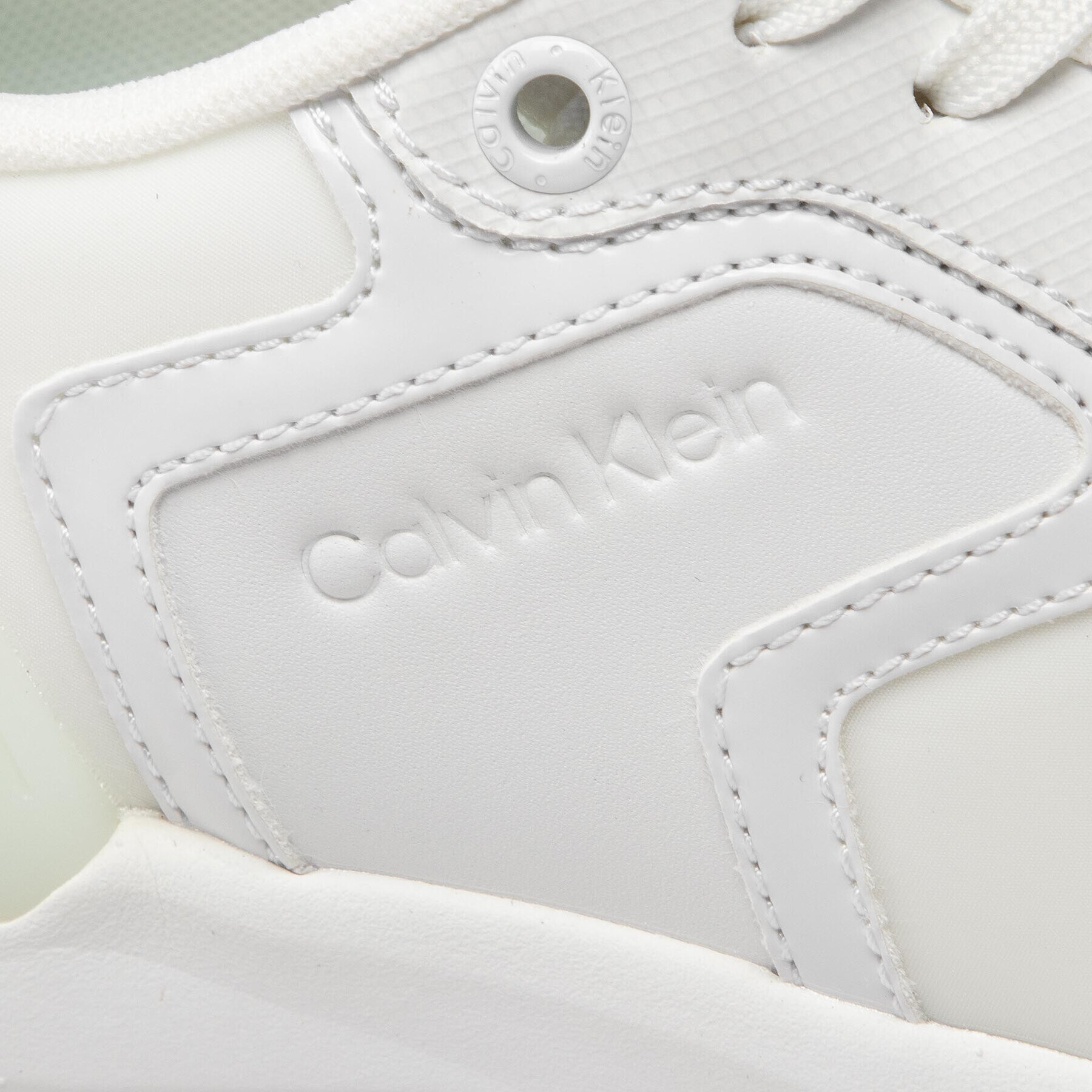 Calvin Klein Sneakersy Flexi Runner Lace Up HW0HW01215 Biela - Pepit.sk