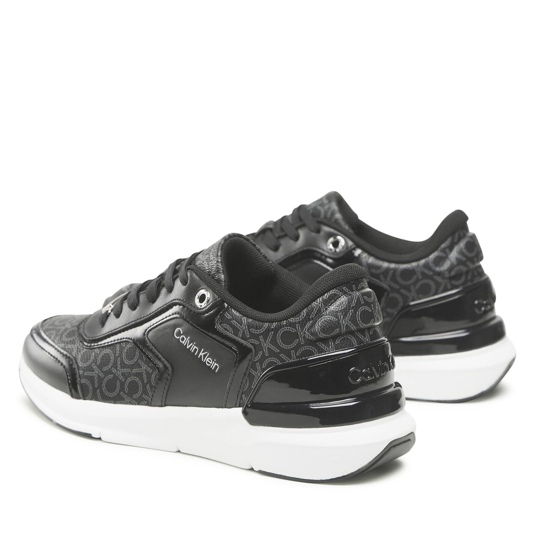 Calvin Klein Sneakersy Flexi Runner Lace Up HW0HW01216 Čierna - Pepit.sk