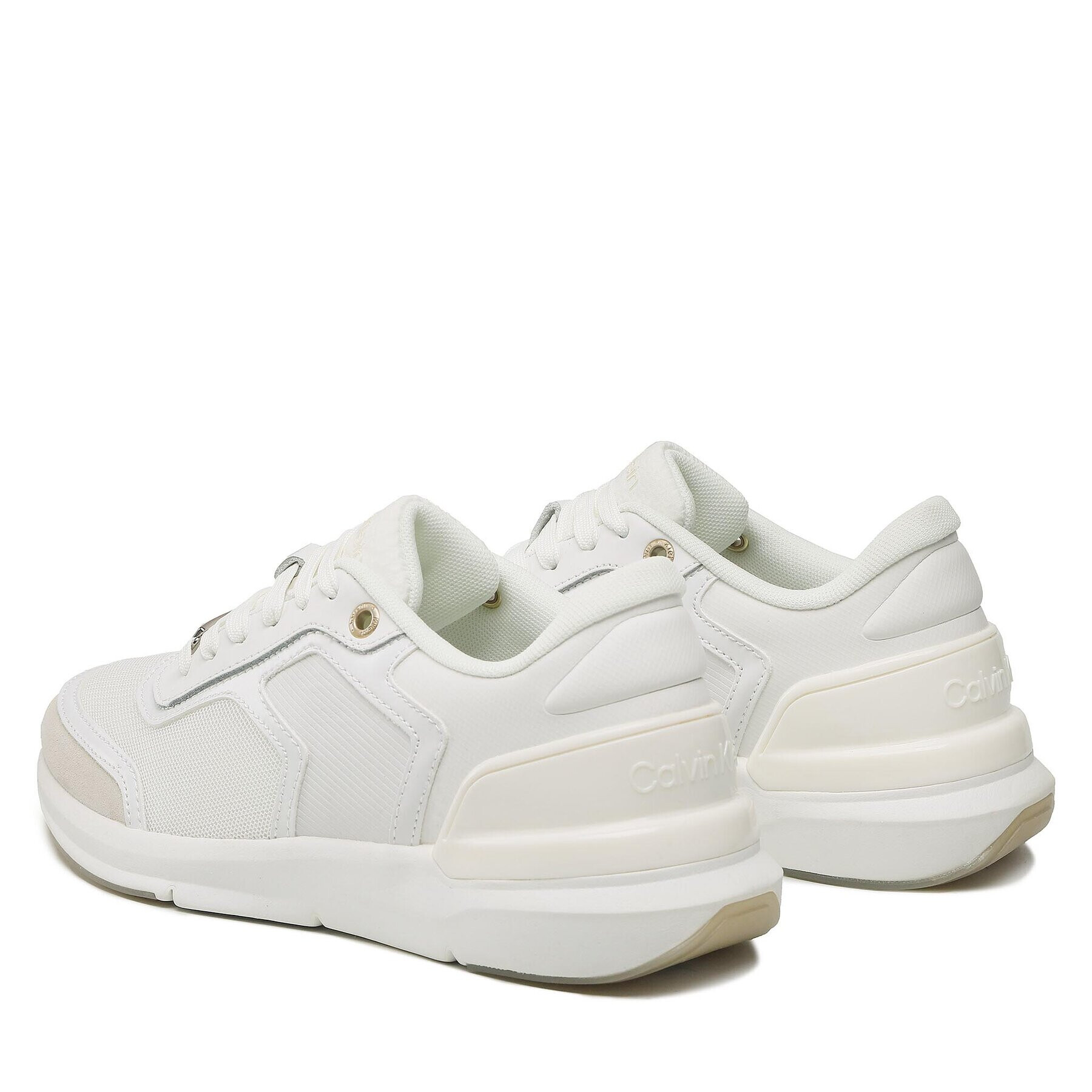 Calvin Klein Sneakersy Flexi Runner Lace Up HW0HW01370 Biela - Pepit.sk