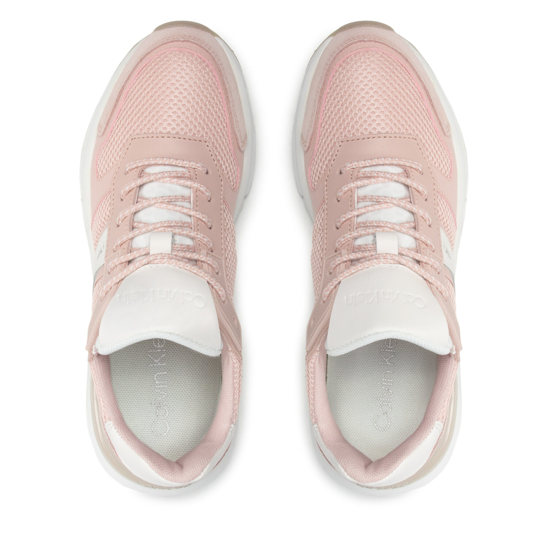 Calvin Klein Sneakersy Flexi Runner Lace Up-Mix Mat HW0HW00667 Ružová - Pepit.sk