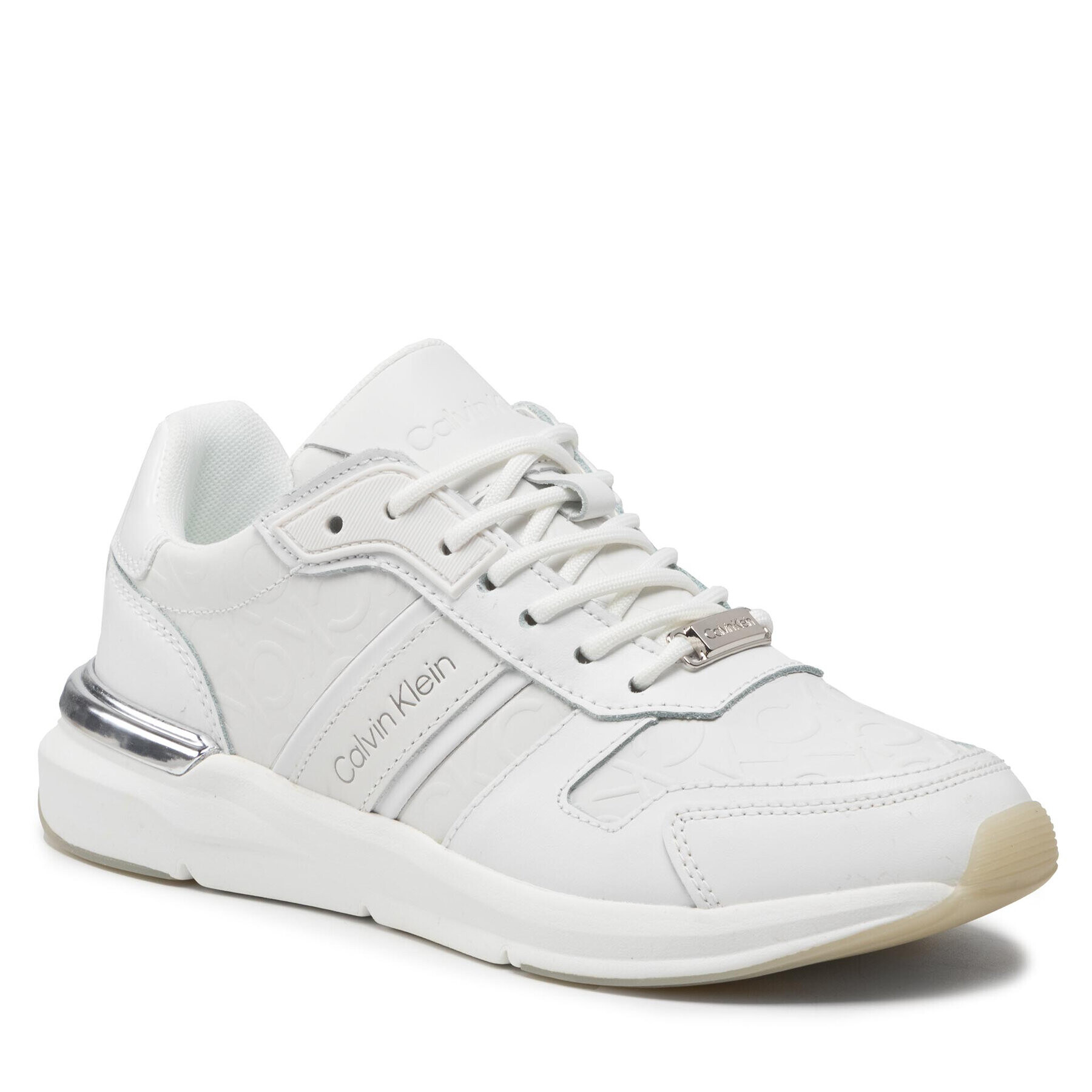 Calvin Klein Sneakersy Flexi Runner Lace Up-Mn Hf Mix HW0HW00872 Biela - Pepit.sk