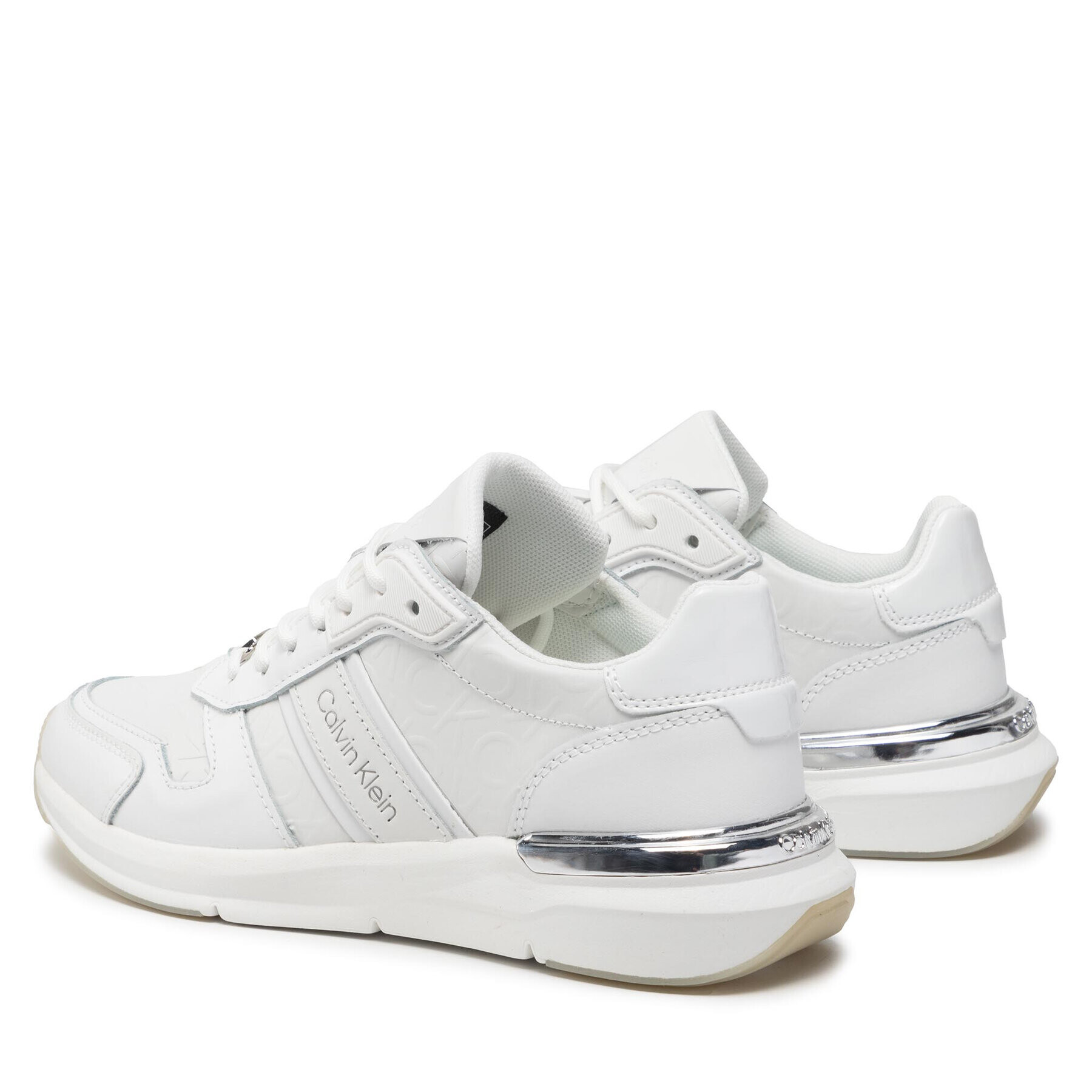 Calvin Klein Sneakersy Flexi Runner Lace Up-Mn Hf Mix HW0HW00872 Biela - Pepit.sk