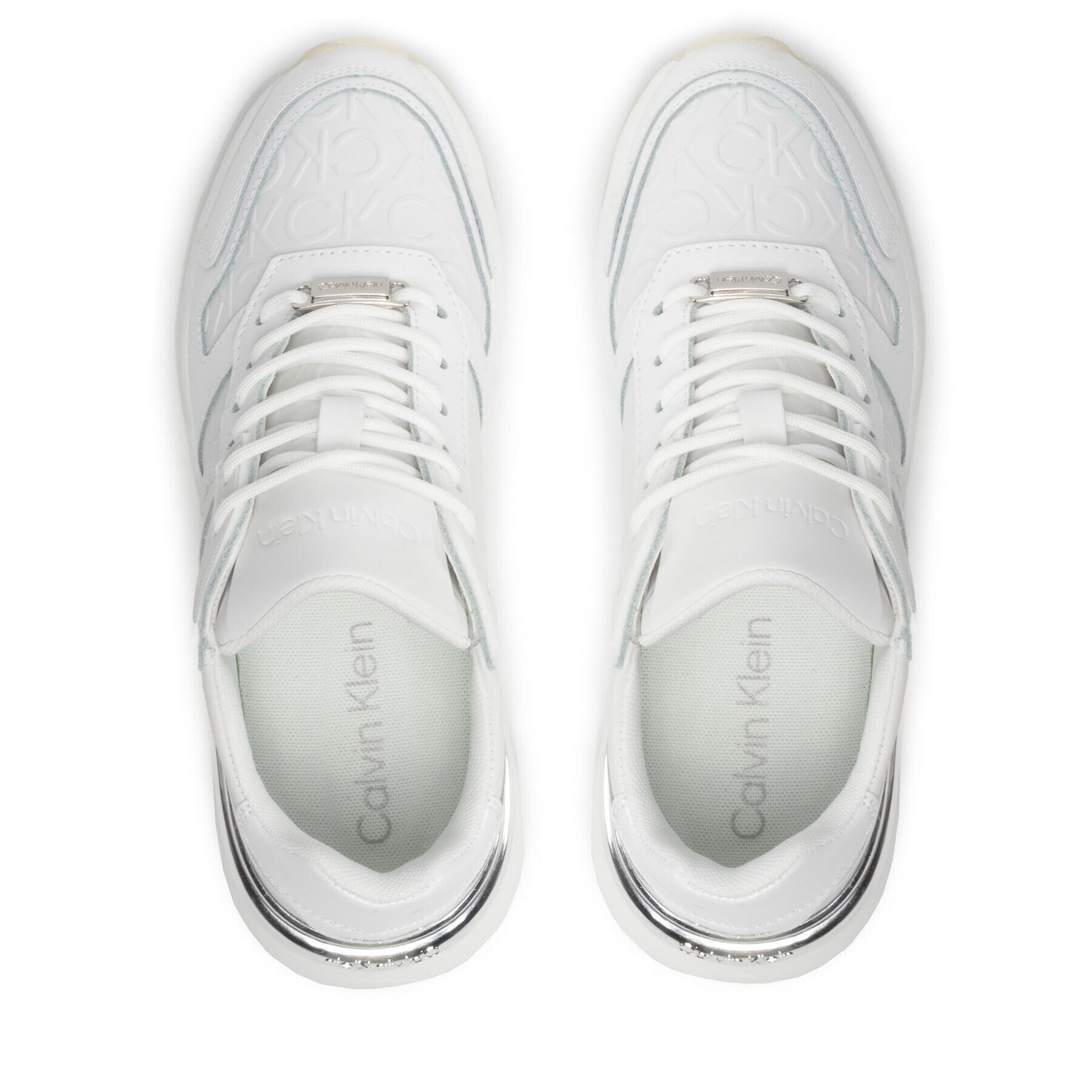 Calvin Klein Sneakersy Flexi Runner Lace Up-Mn Hf Mix HW0HW00872 Biela - Pepit.sk