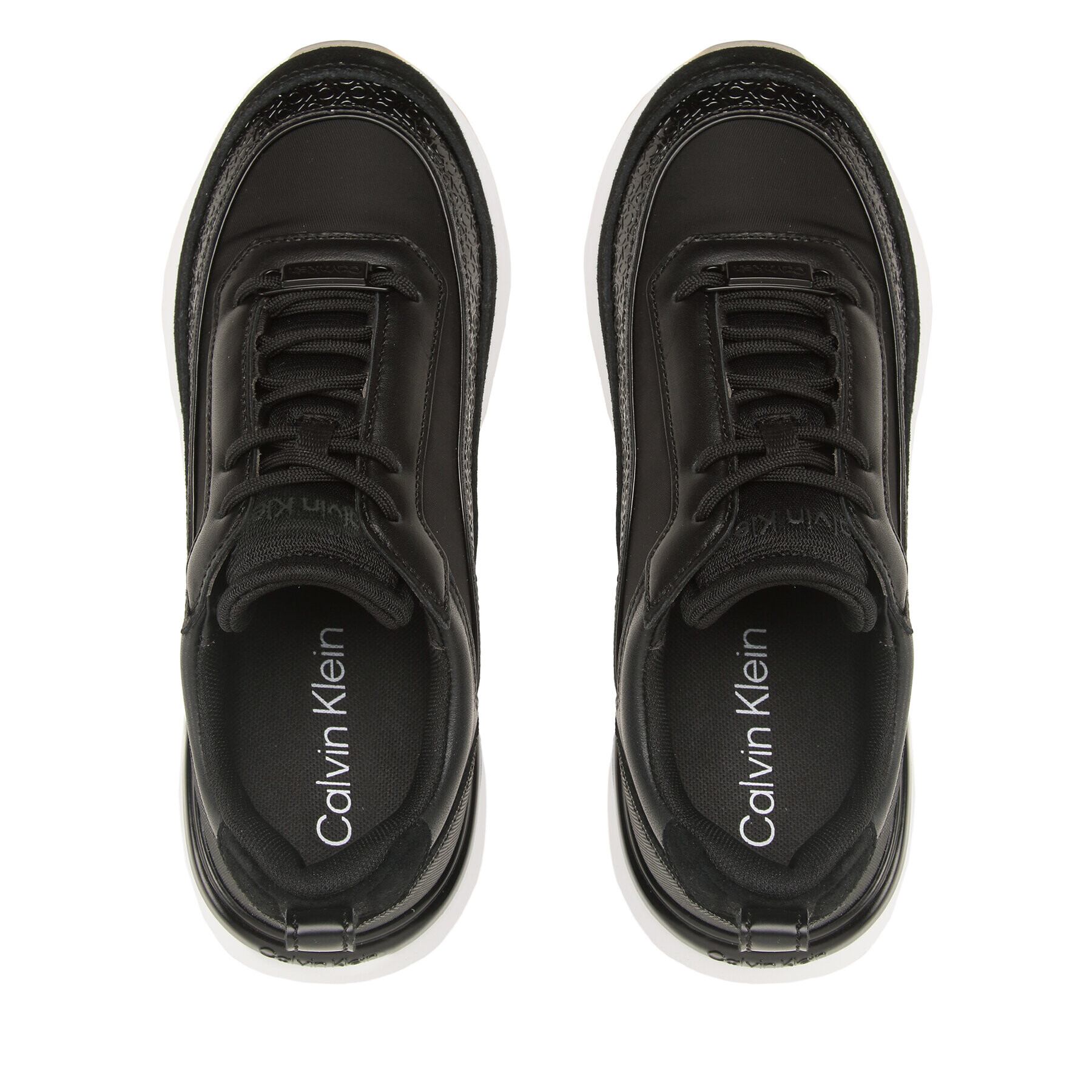 Calvin Klein Sneakersy Flexi Runner Lace Up-Nano Mn Bx HW0HW01581 Čierna - Pepit.sk