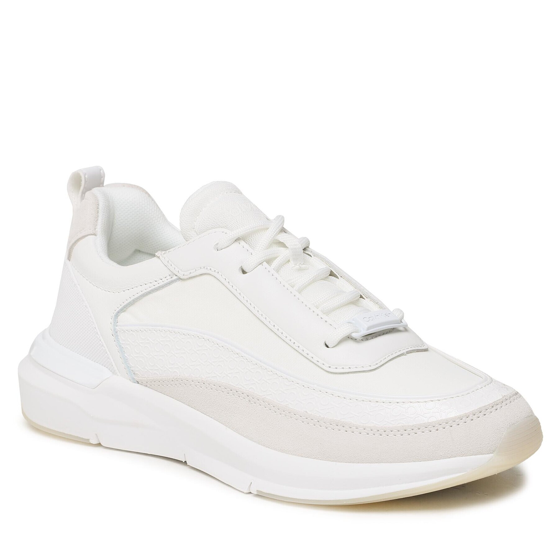 Calvin Klein Sneakersy Flexi Runner Lace Up-Nano Mn Mix HW0HW01581 Biela - Pepit.sk