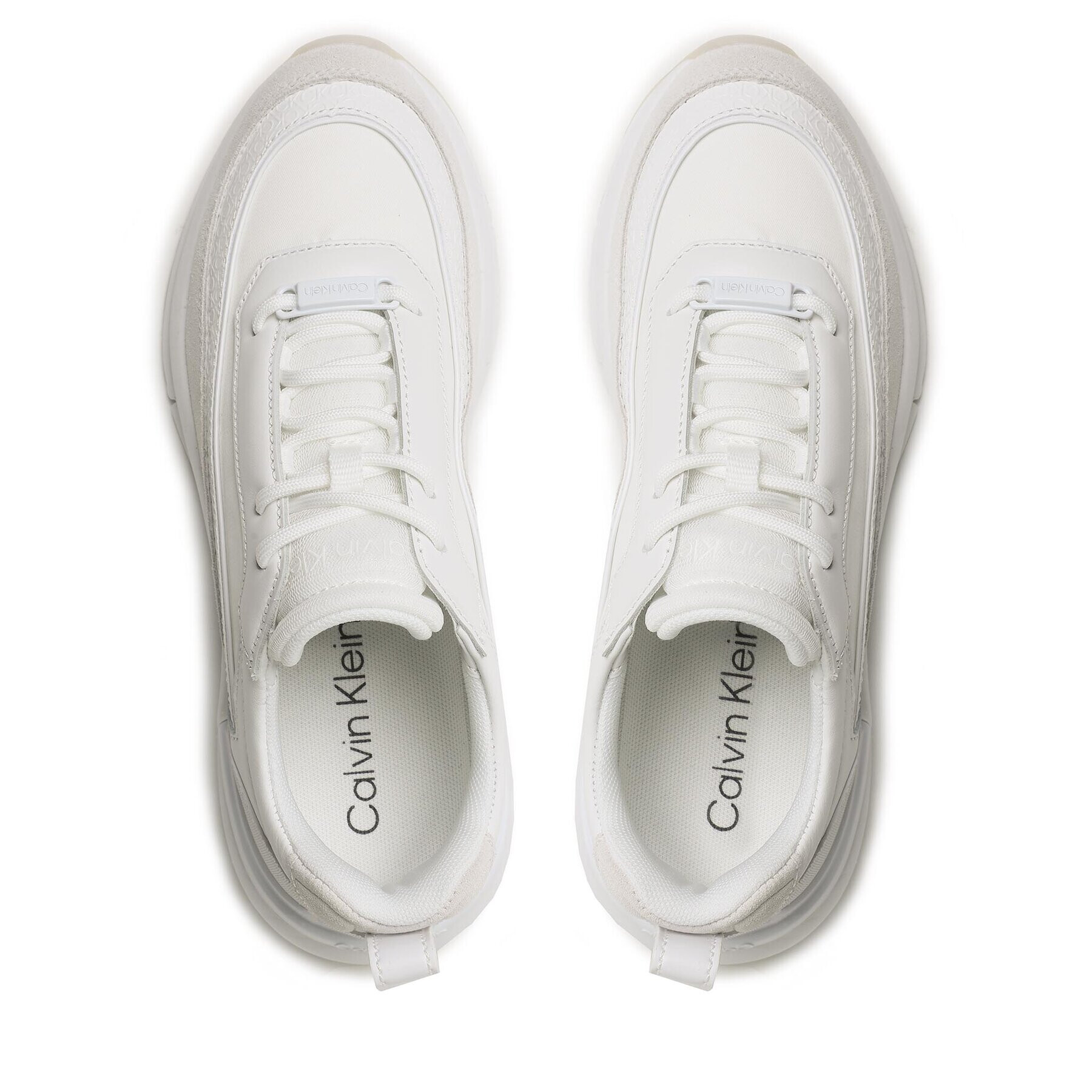 Calvin Klein Sneakersy Flexi Runner Lace Up-Nano Mn Mix HW0HW01581 Biela - Pepit.sk