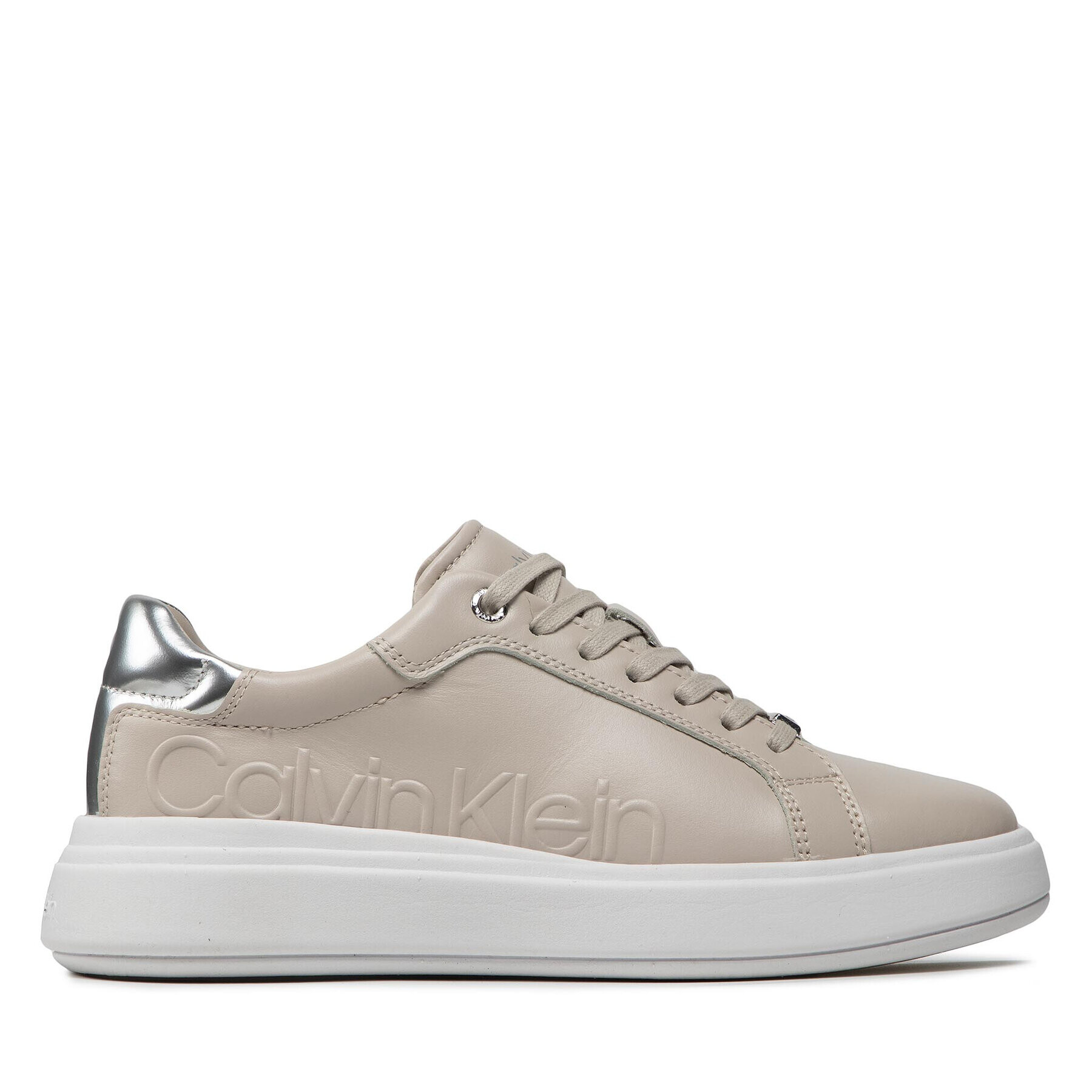 Calvin Klein Sneakersy Gend Neut Lace Up HW0HW00883 Béžová - Pepit.sk