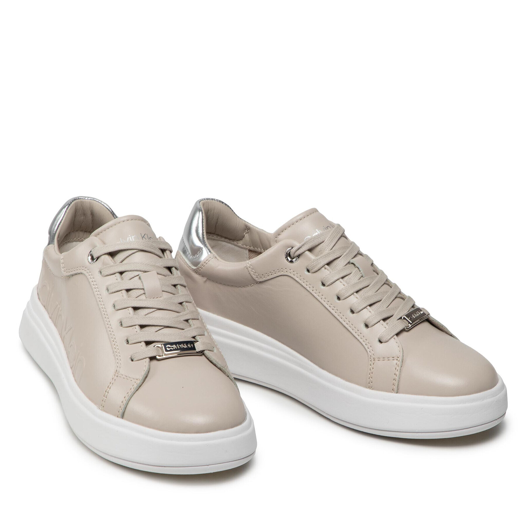 Calvin Klein Sneakersy Gend Neut Lace Up HW0HW00883 Béžová - Pepit.sk