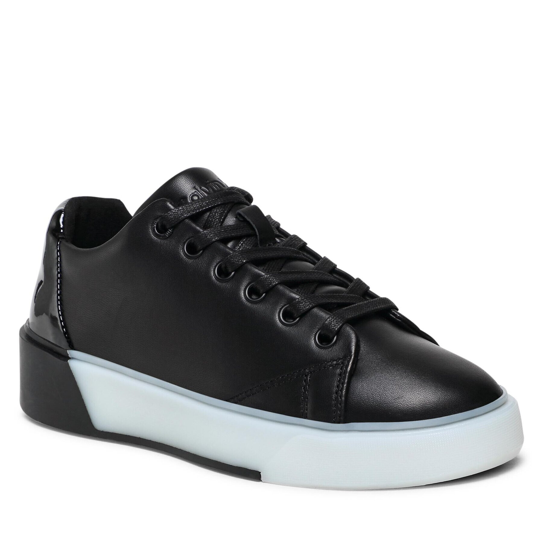 Calvin Klein Sneakersy Heel Counter Cupsole Lace Up HW0HW01378 Čierna - Pepit.sk