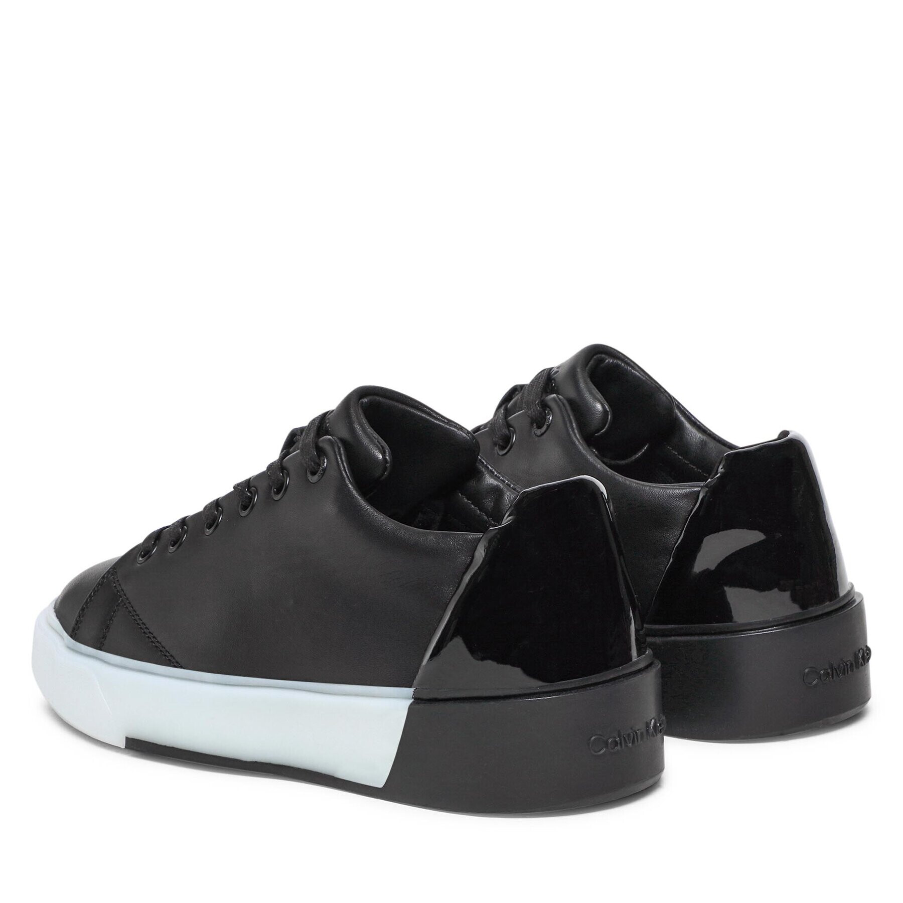 Calvin Klein Sneakersy Heel Counter Cupsole Lace Up HW0HW01378 Čierna - Pepit.sk