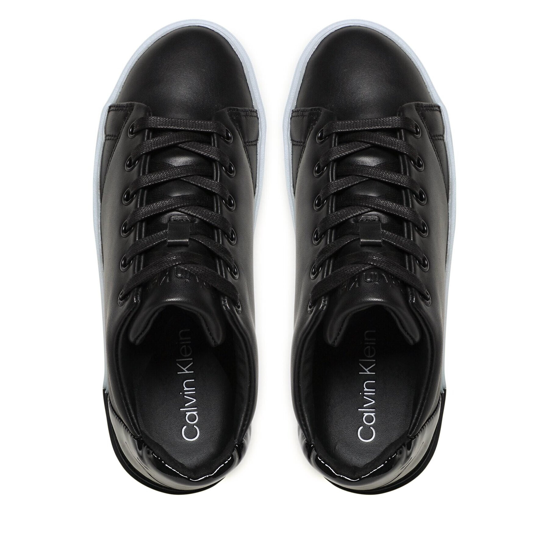 Calvin Klein Sneakersy Heel Counter Cupsole Lace Up HW0HW01378 Čierna - Pepit.sk