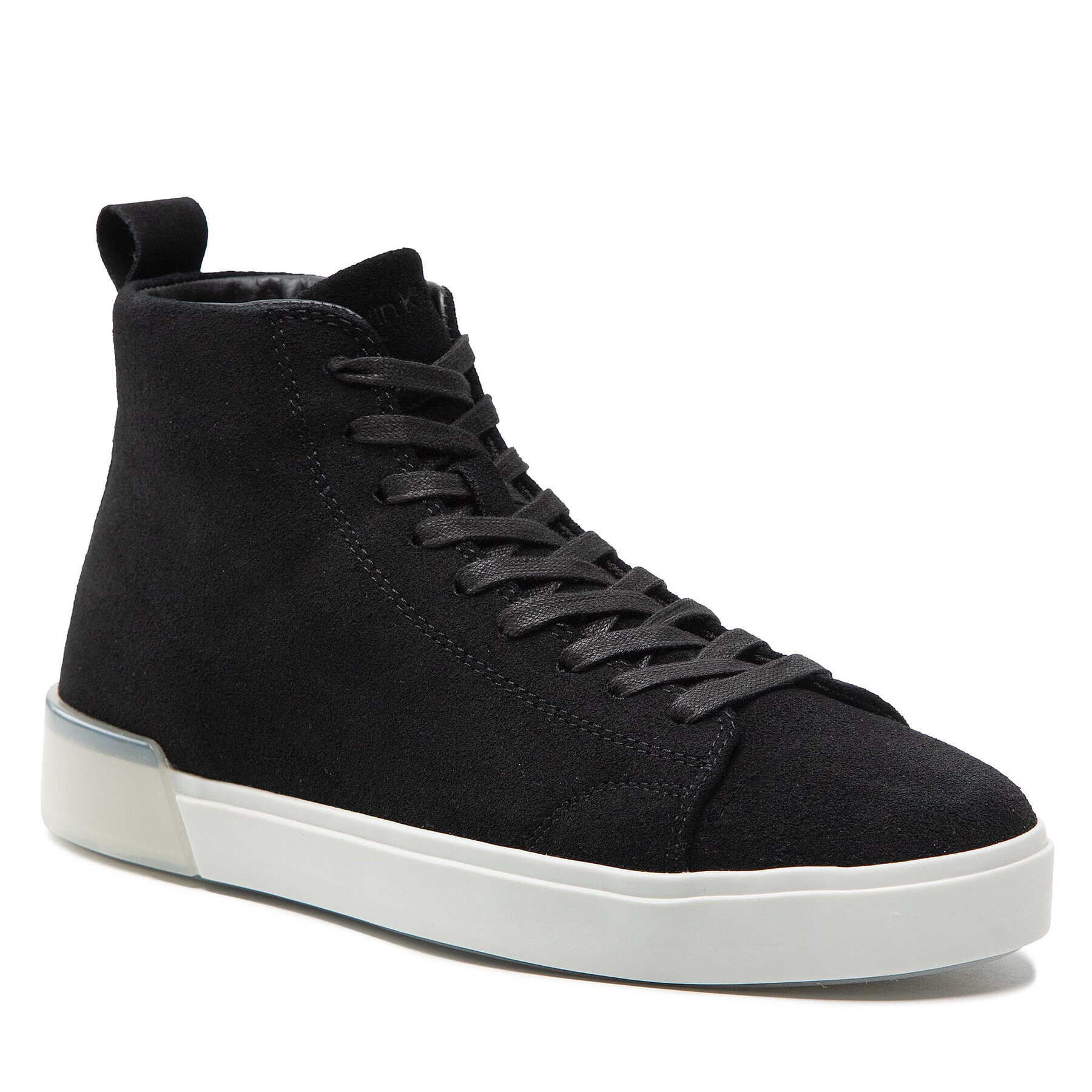 Calvin Klein Sneakersy High Top Lace Up Sue HM0HM00756 Čierna - Pepit.sk