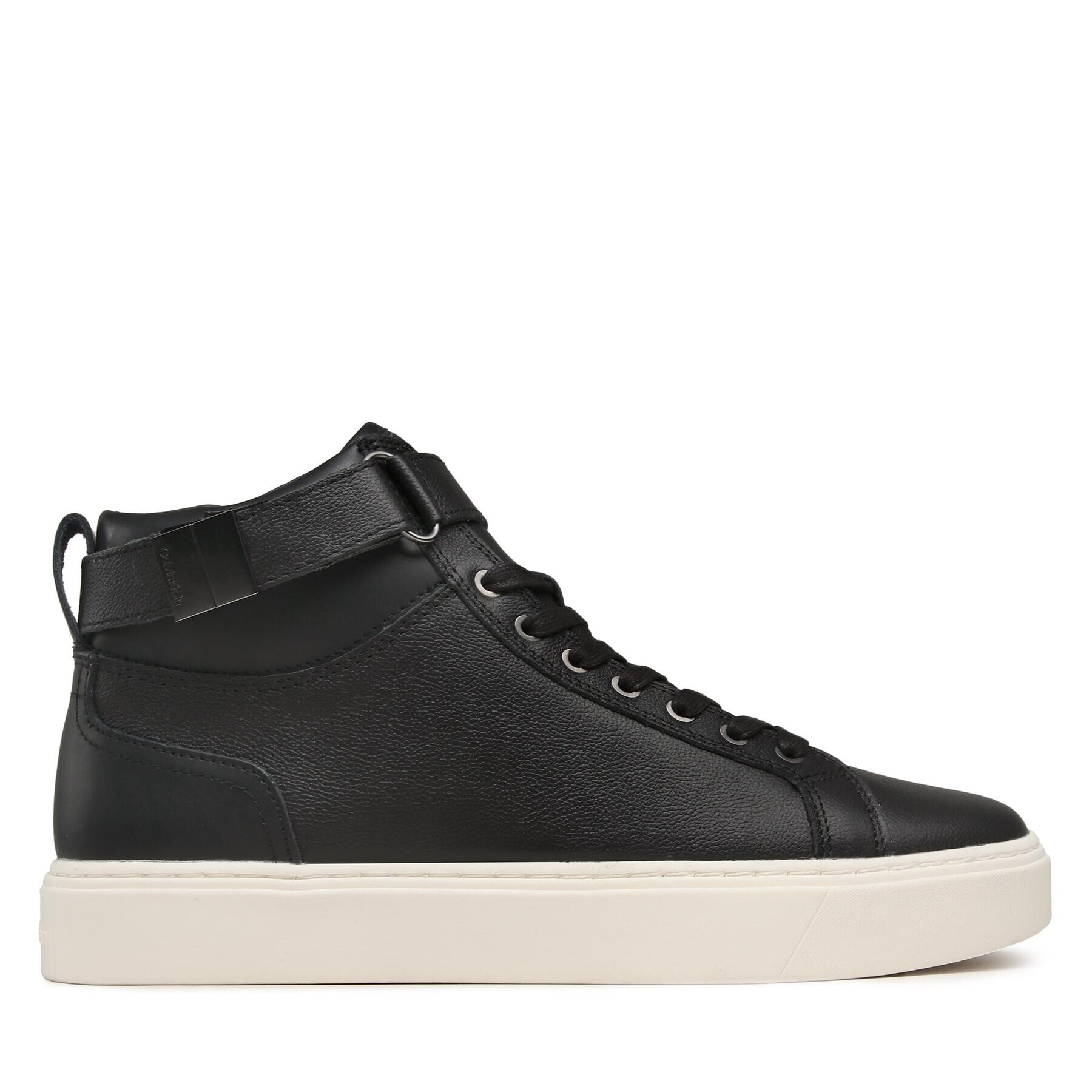 Calvin Klein Sneakersy High Top Lace Up W/Plaque HM0HM00973 Čierna - Pepit.sk