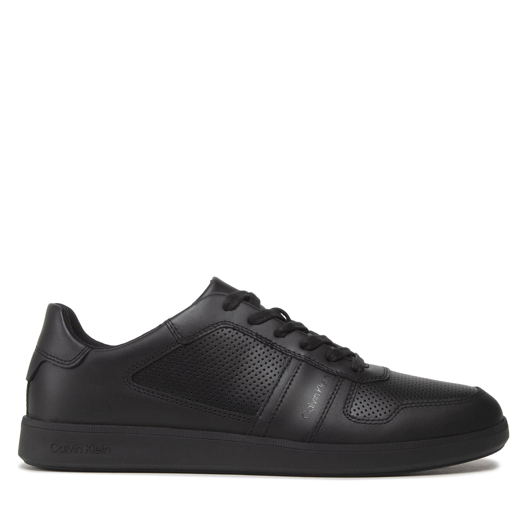 Calvin Klein Sneakersy Low Top Lace Up Lth HM0HM00471 Čierna - Pepit.sk