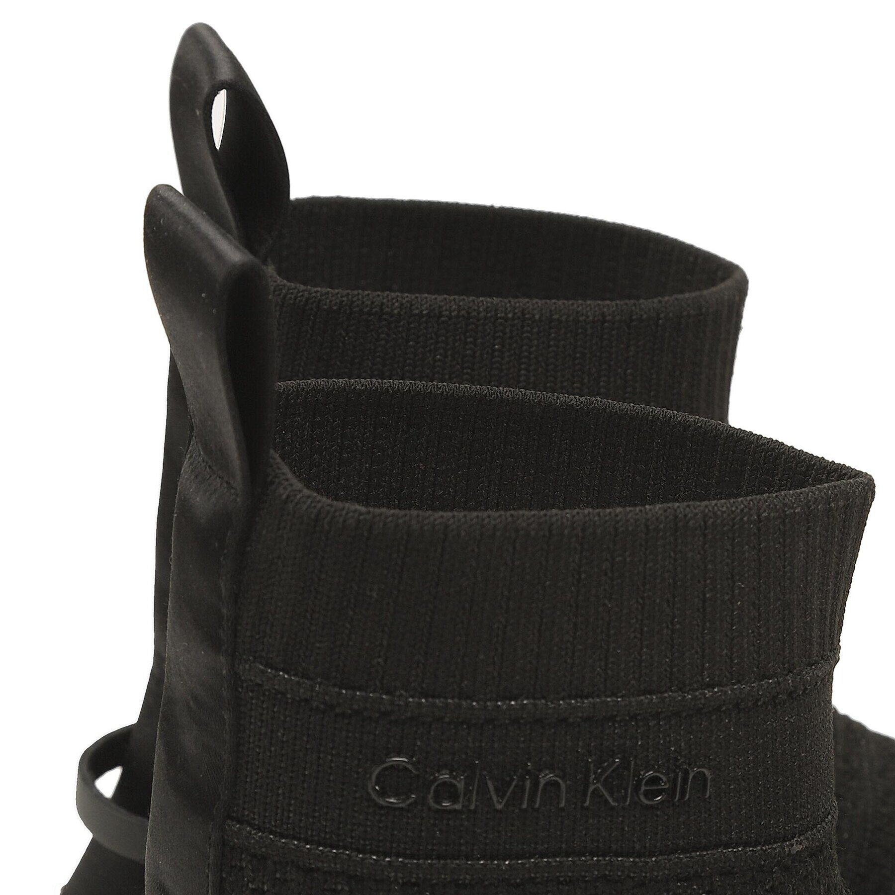 Calvin Klein Sneakersy Knit Sock Boot HW0HW01539 Čierna - Pepit.sk