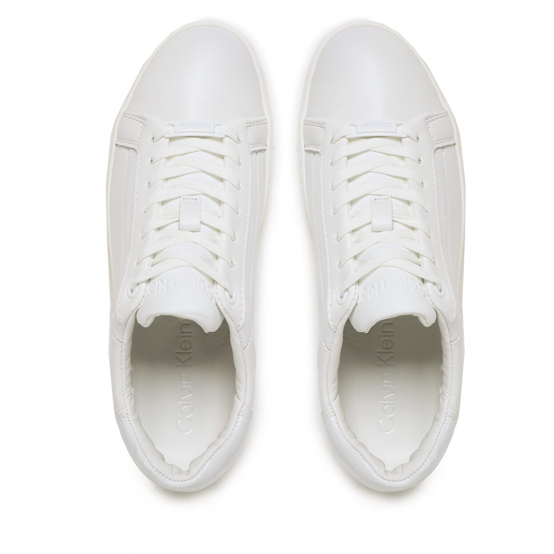 Calvin Klein Sneakersy Logo Cupsole Lace Up HW0HW01353 Biela - Pepit.sk