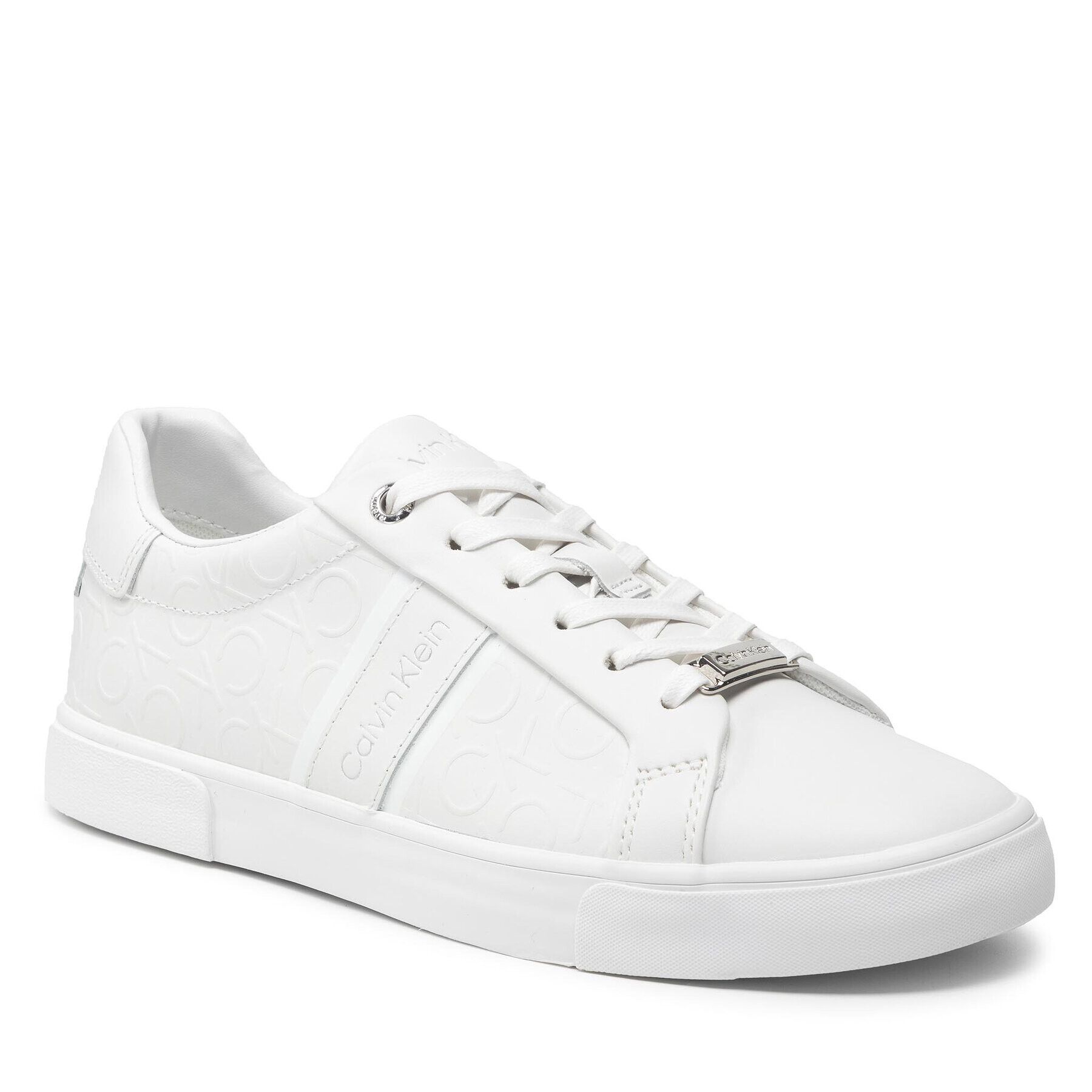 Calvin Klein Sneakersy Low Pro Lace Up-Hf Mn Mix HW0HW00801 Biela - Pepit.sk