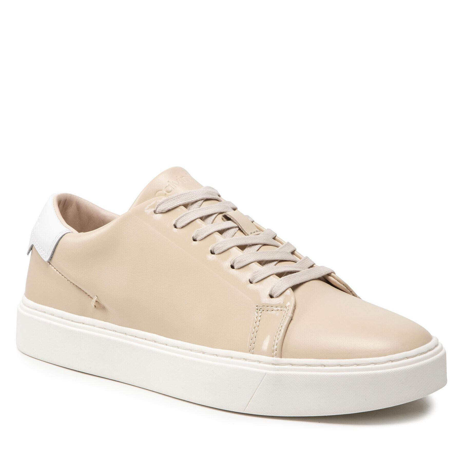 Calvin Klein Sneakersy Low Top Lace Up Bonded HM0HM00322 Béžová - Pepit.sk