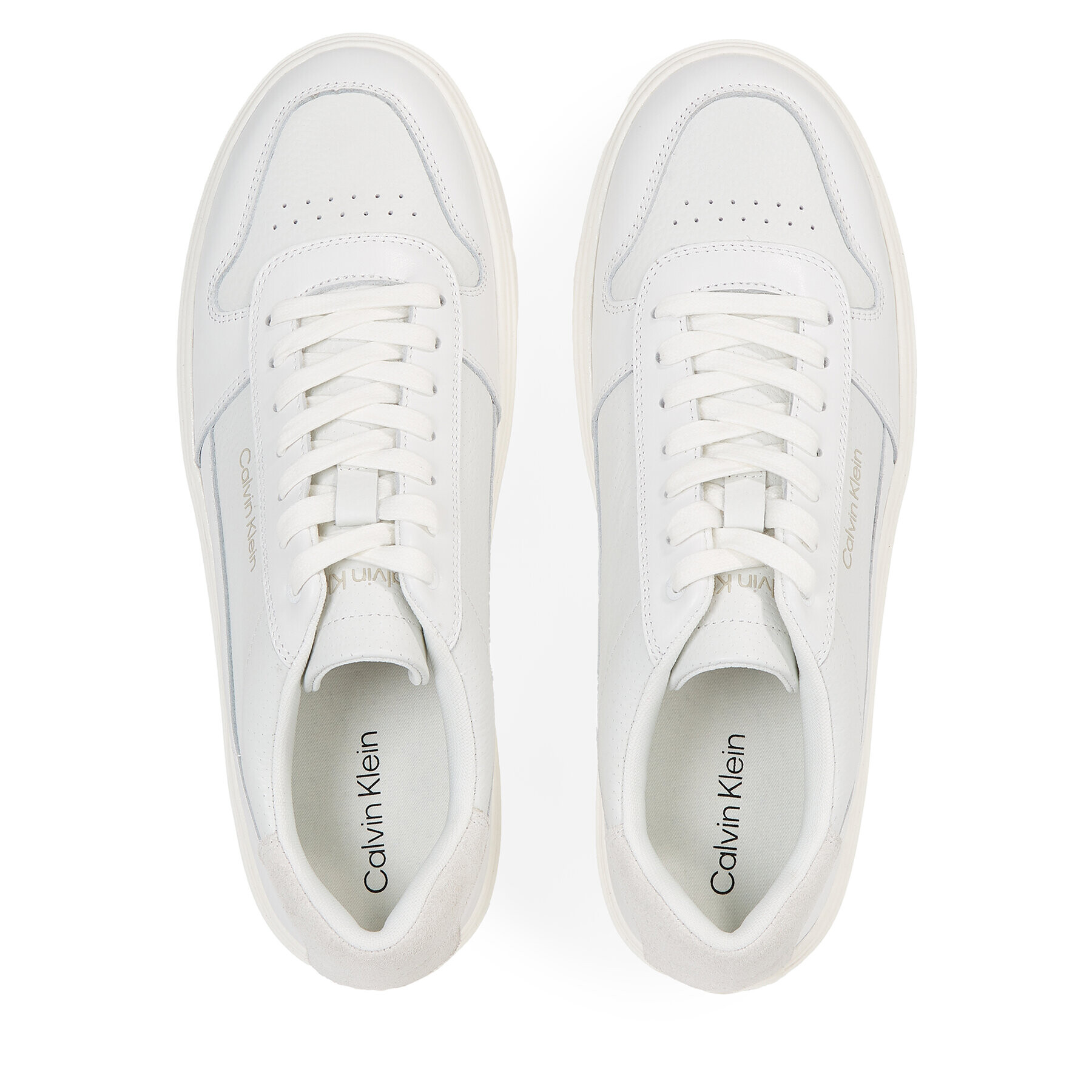 Calvin Klein Sneakersy Low Top Lace Up Bskt HM0HM01254 Biela - Pepit.sk