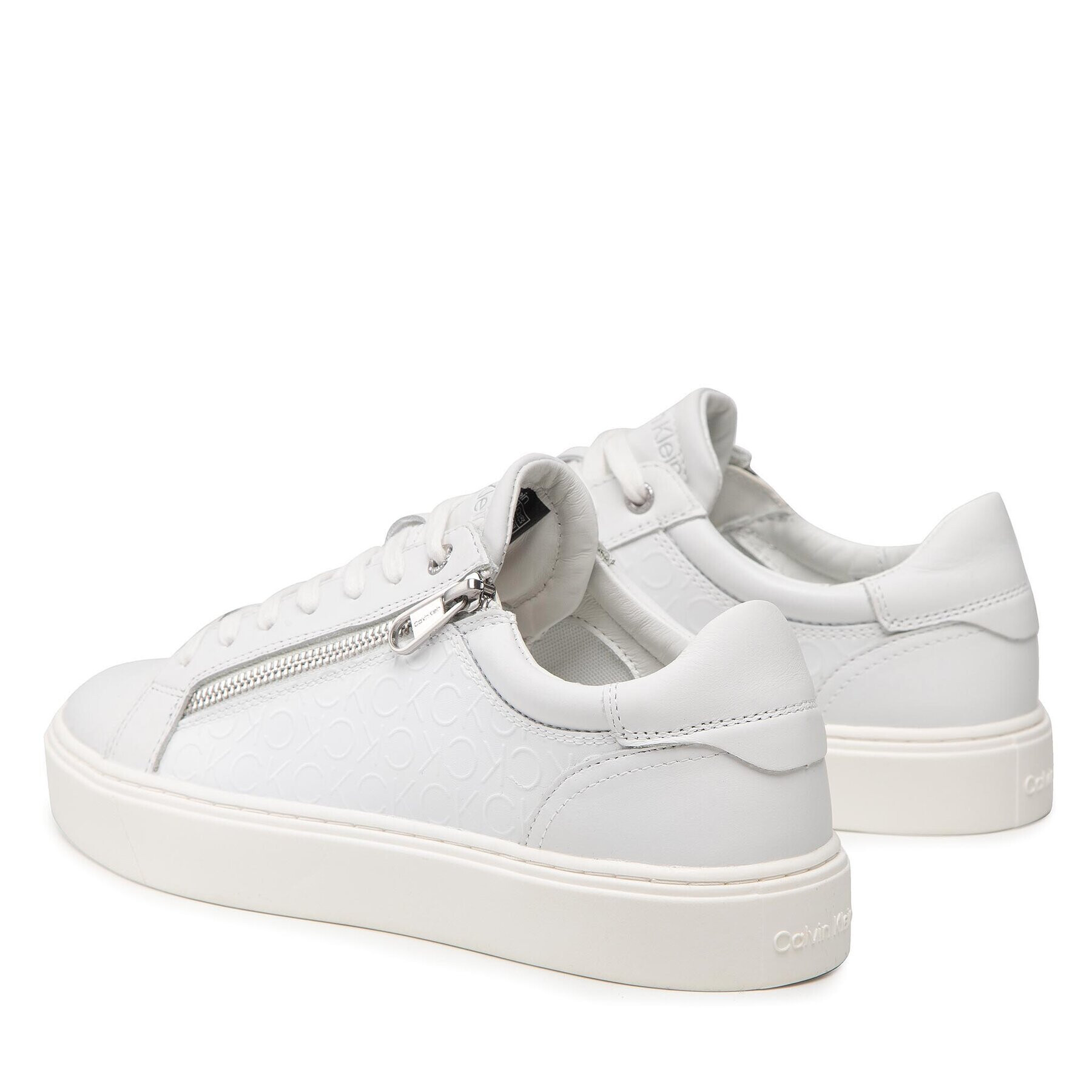 Calvin Klein Sneakersy Low Top Lace Up HM0HM00813 Biela - Pepit.sk