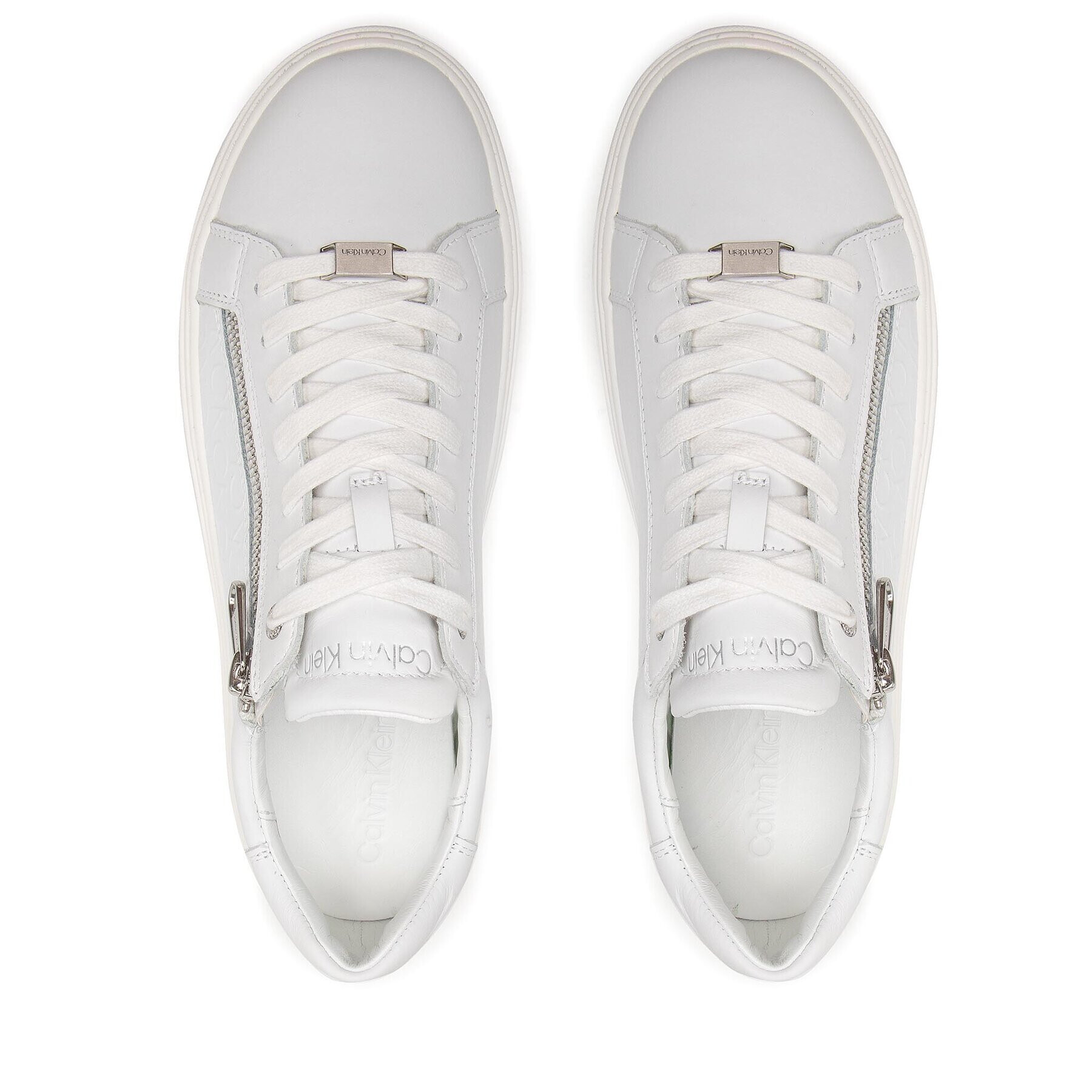 Calvin Klein Sneakersy Low Top Lace Up HM0HM00813 Biela - Pepit.sk