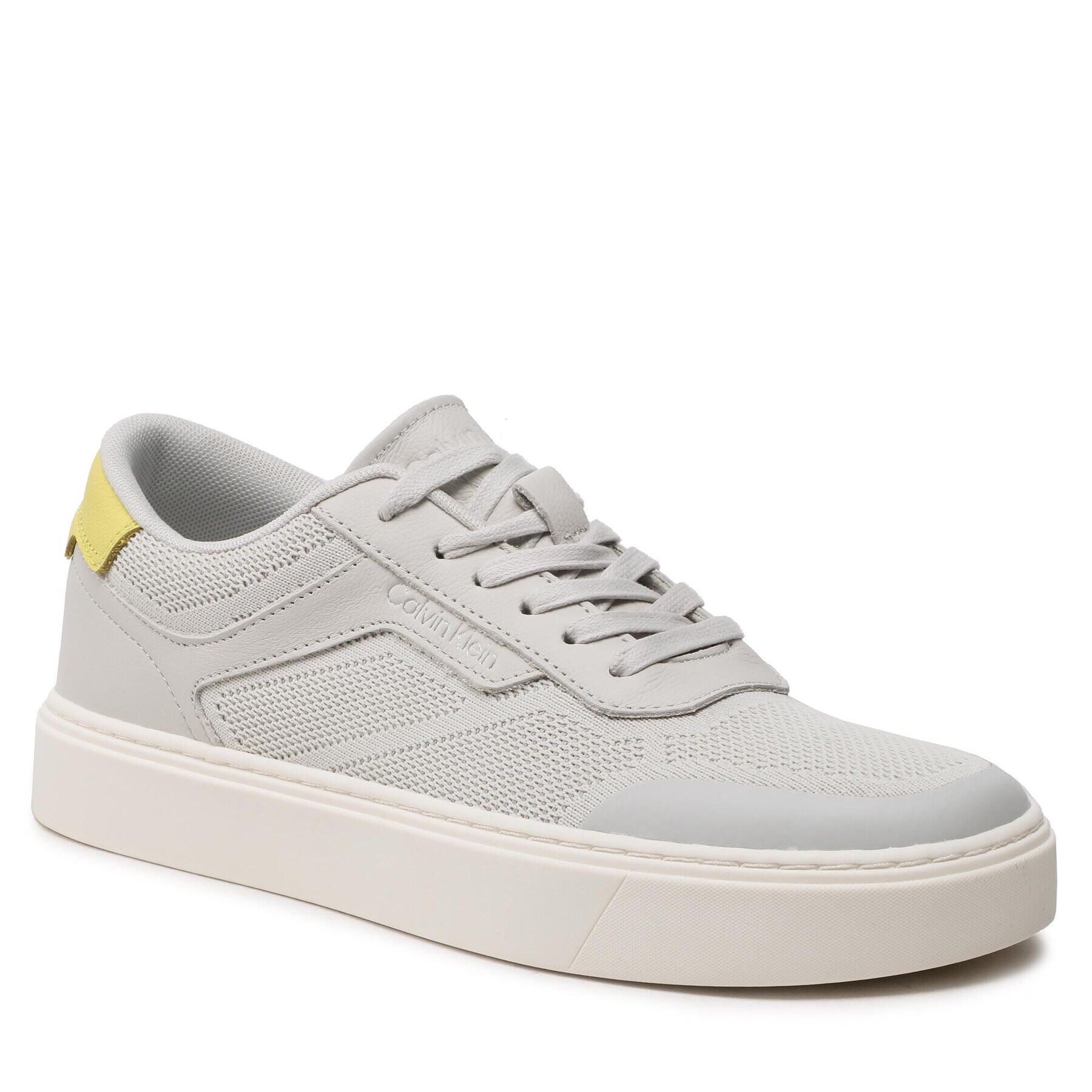 Calvin Klein Sneakersy Low Top Lace Up Knit HM0HM00922 Sivá - Pepit.sk