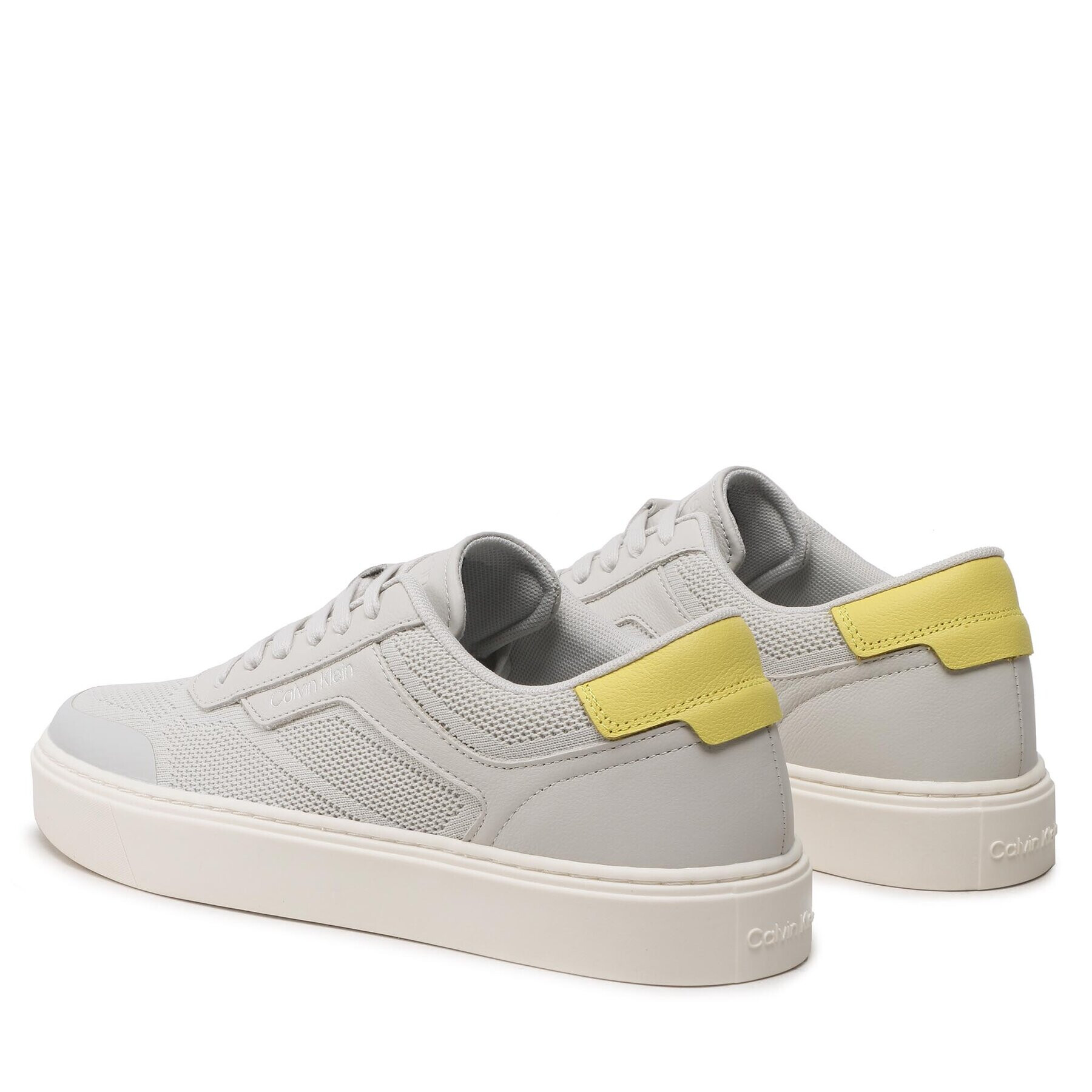 Calvin Klein Sneakersy Low Top Lace Up Knit HM0HM00922 Sivá - Pepit.sk