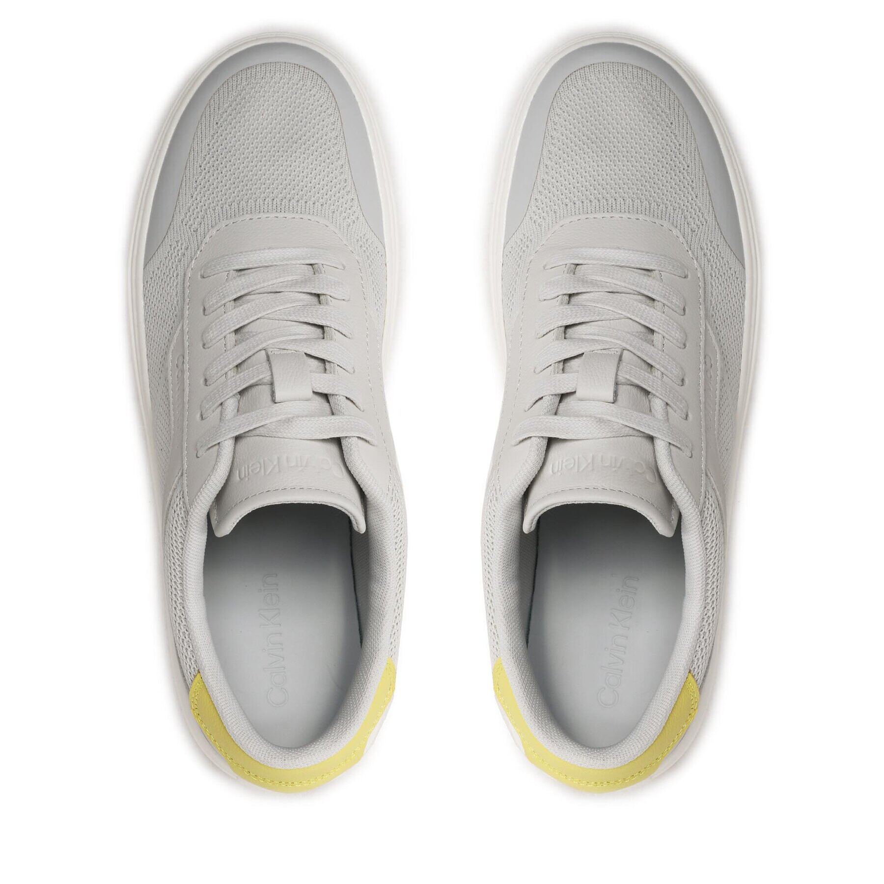 Calvin Klein Sneakersy Low Top Lace Up Knit HM0HM00922 Sivá - Pepit.sk