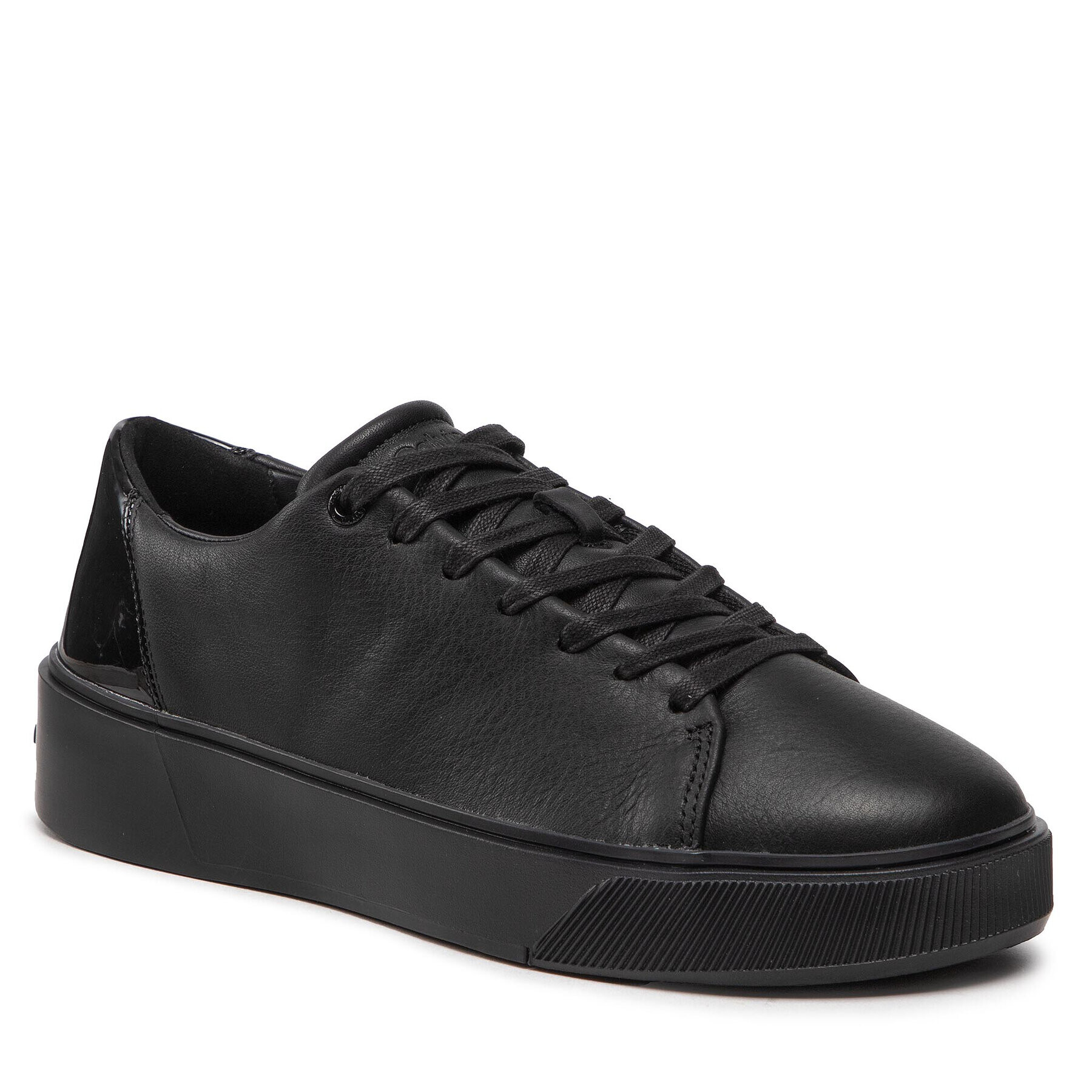 Calvin Klein Sneakersy Low Top Lace Up Lth/Br HM0HM00824 Čierna - Pepit.sk