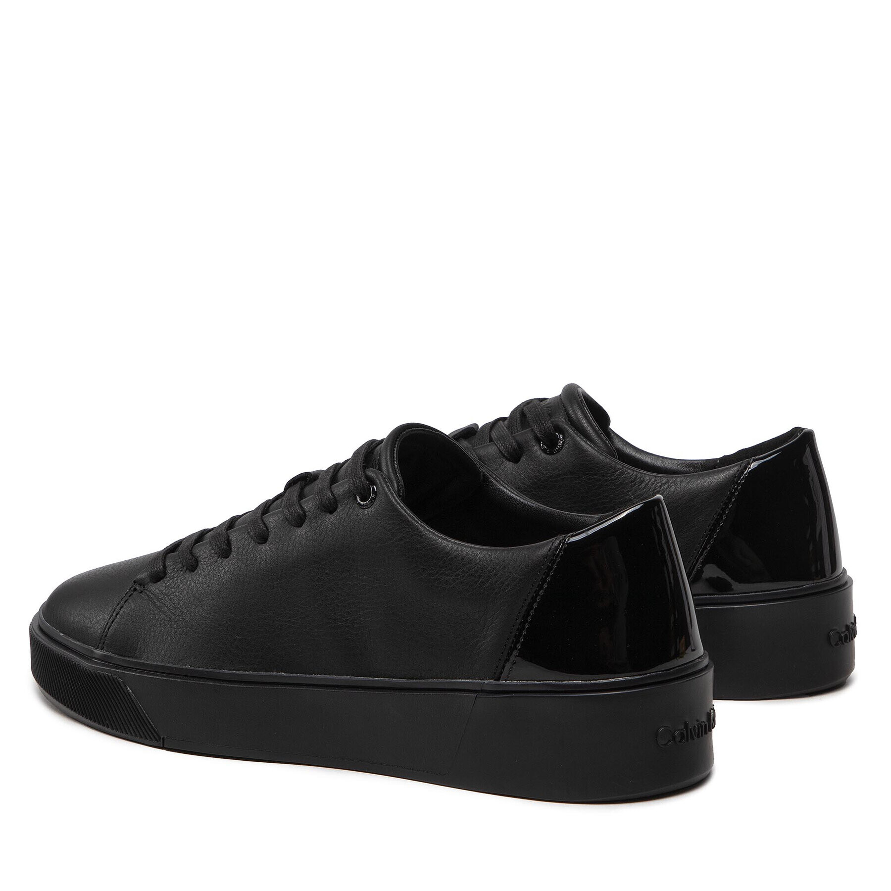 Calvin Klein Sneakersy Low Top Lace Up Lth/Br HM0HM00824 Čierna - Pepit.sk