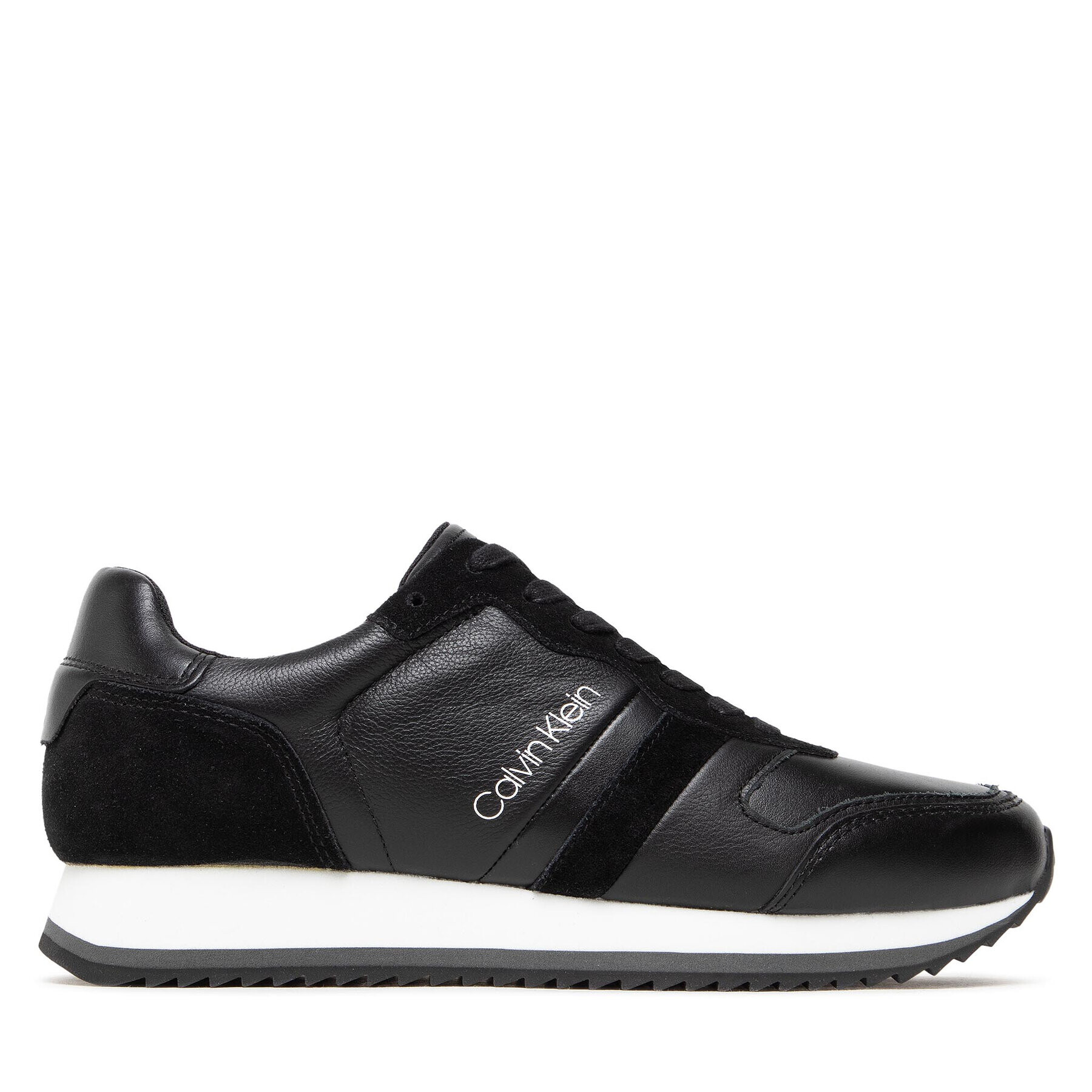 Calvin Klein Sneakersy Low Top Lace Up Lth HM0HM00287 Čierna - Pepit.sk