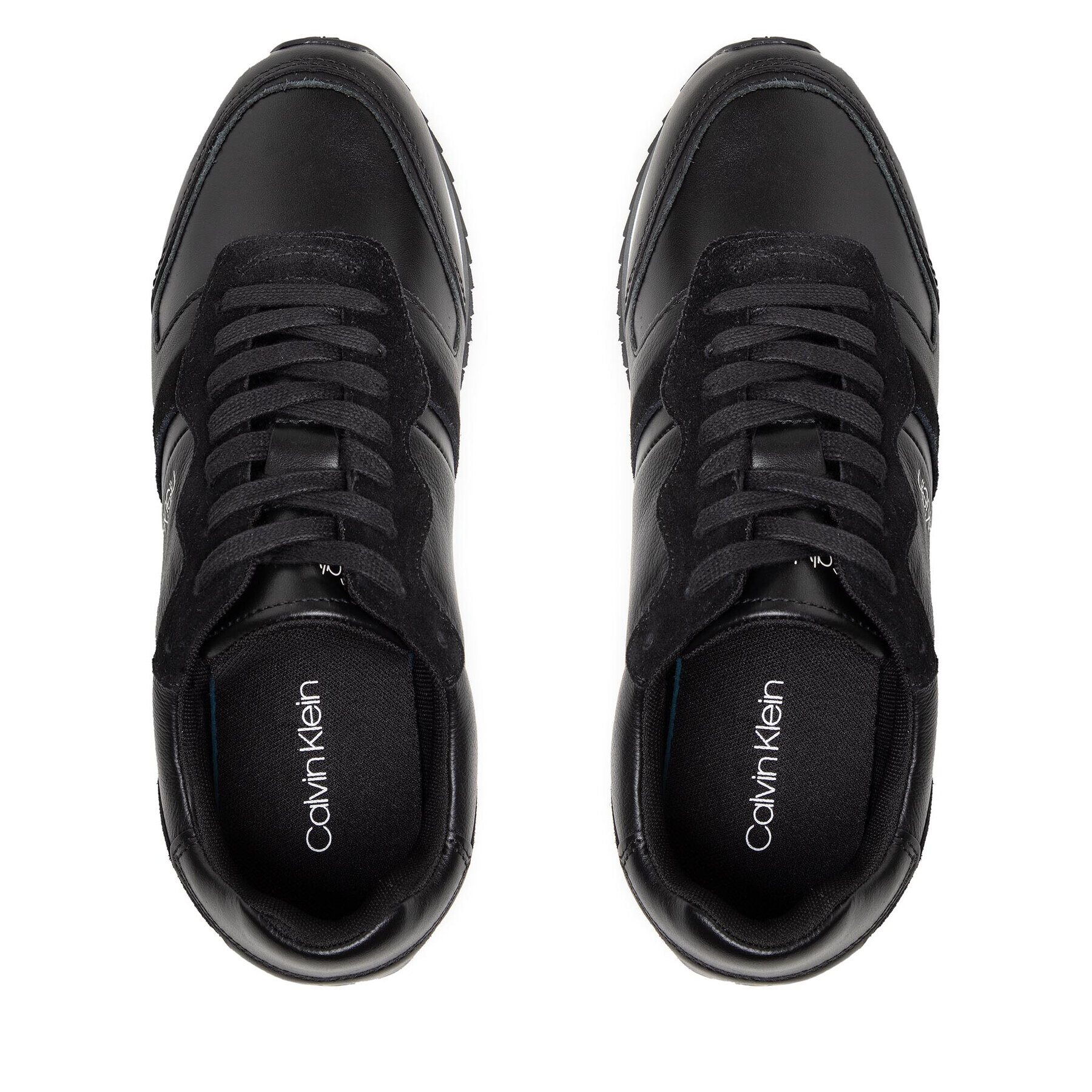 Calvin Klein Sneakersy Low Top Lace Up Lth HM0HM00287 Čierna - Pepit.sk