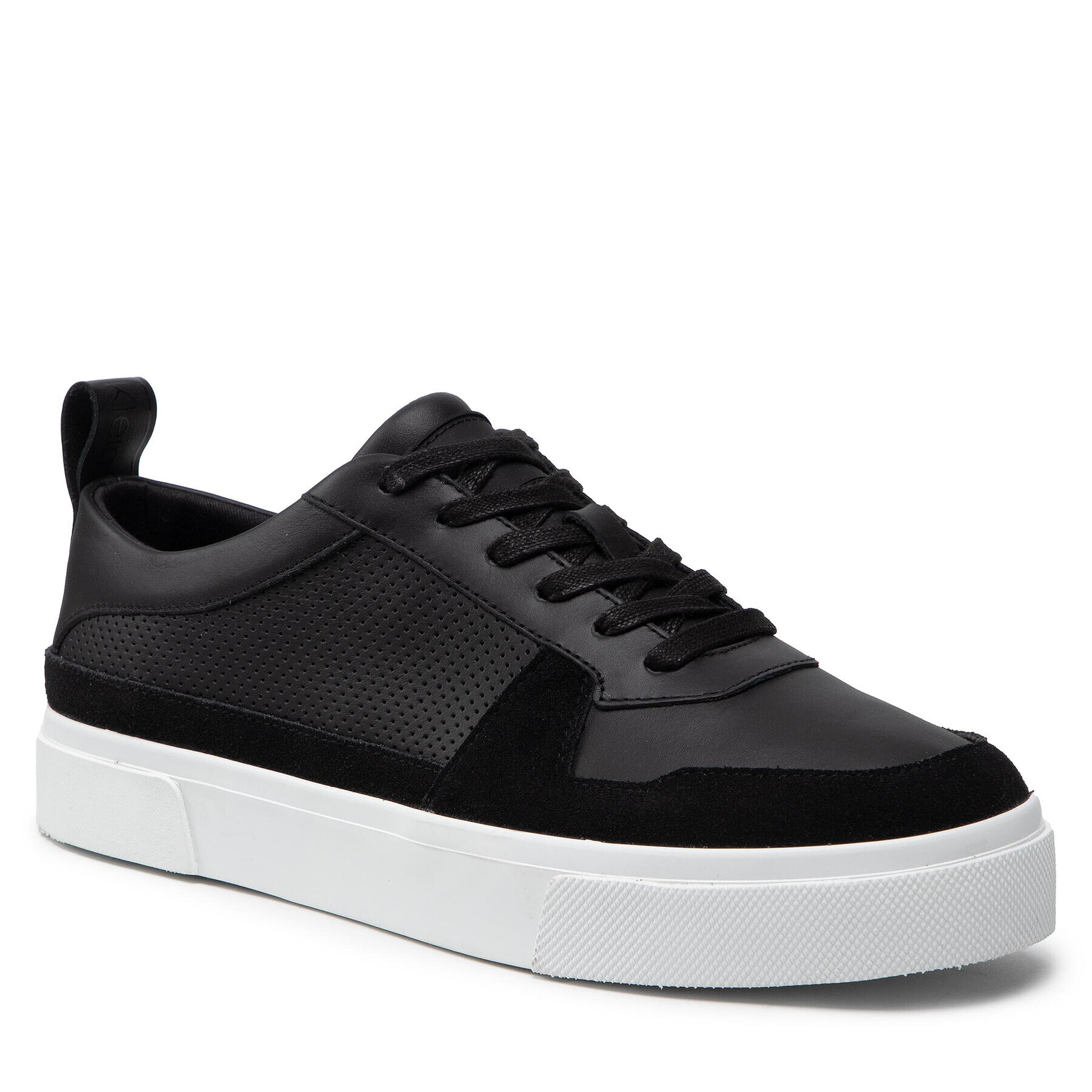 Calvin Klein Sneakersy Low Top Lace Up Lth HM0HM00495 Čierna - Pepit.sk