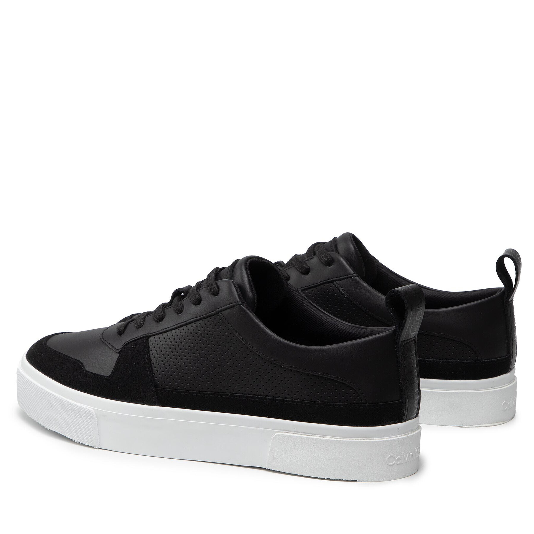 Calvin Klein Sneakersy Low Top Lace Up Lth HM0HM00495 Čierna - Pepit.sk