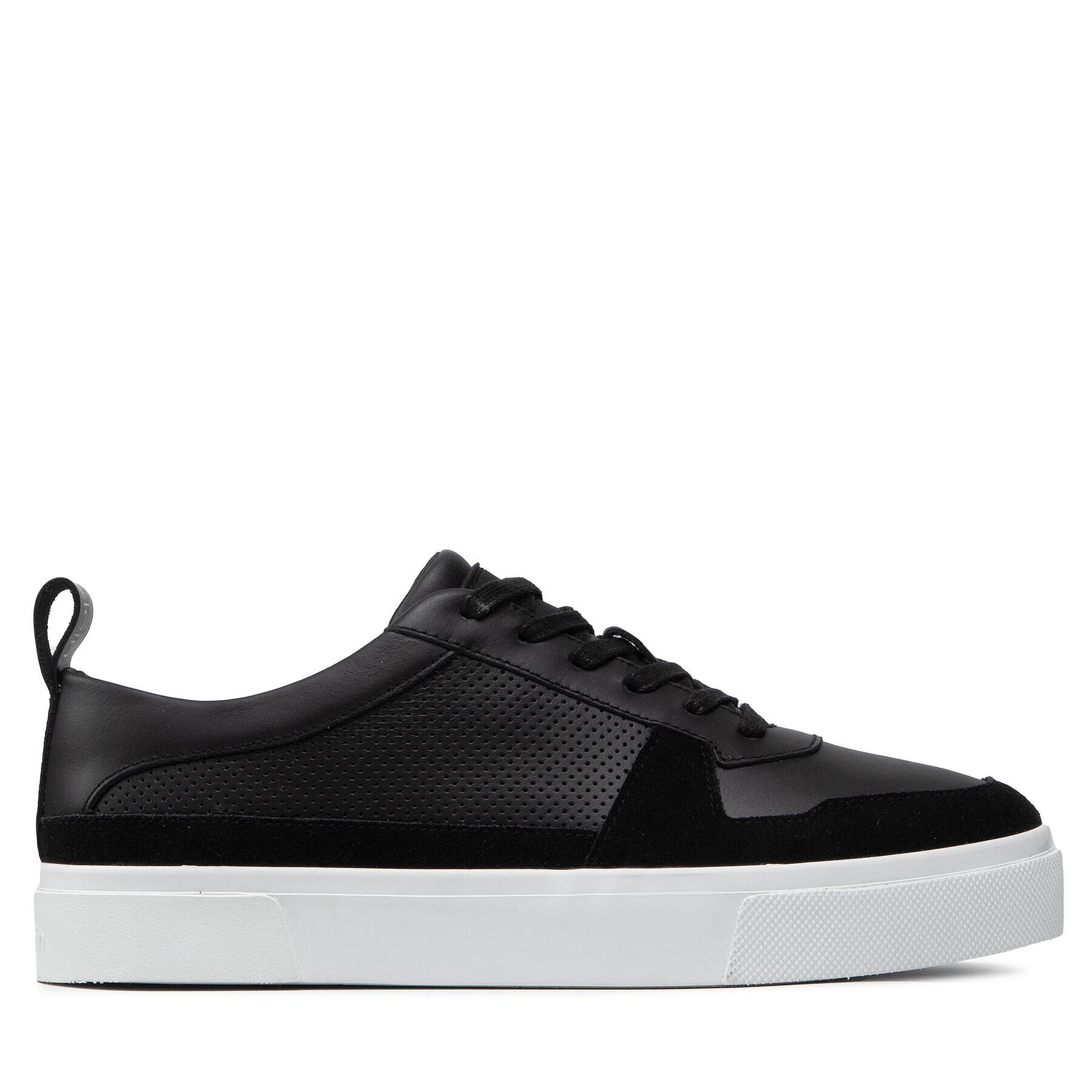 Calvin Klein Sneakersy Low Top Lace Up Lth HM0HM00495 Čierna - Pepit.sk