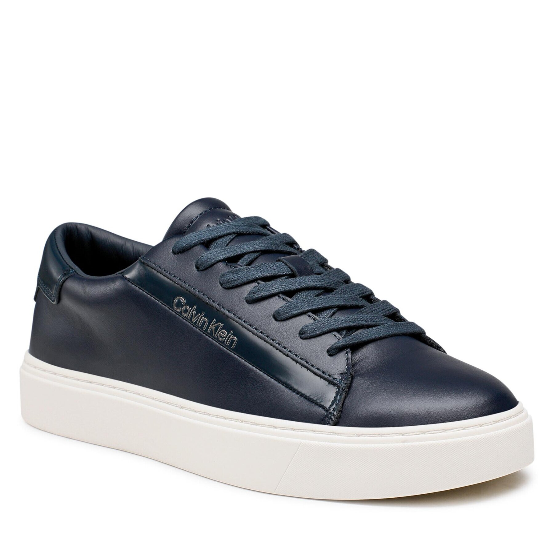 Calvin Klein Sneakersy Low Top Lace Up Lth HM0HM00861 Tmavomodrá - Pepit.sk