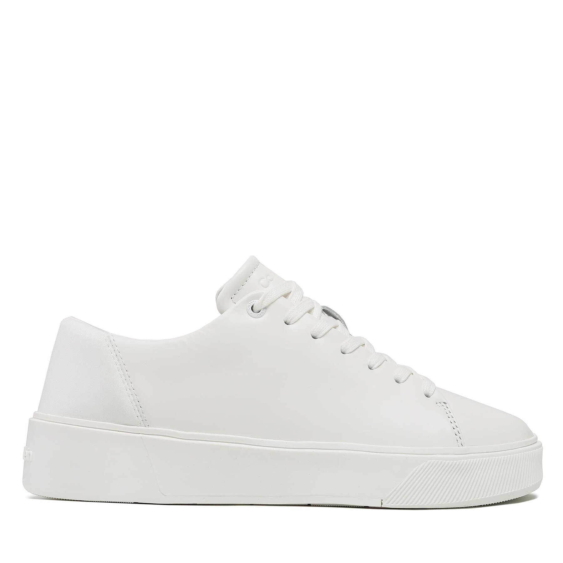 Calvin Klein Sneakersy Low Top Lace Up Lth HM0HM00930 Biela - Pepit.sk