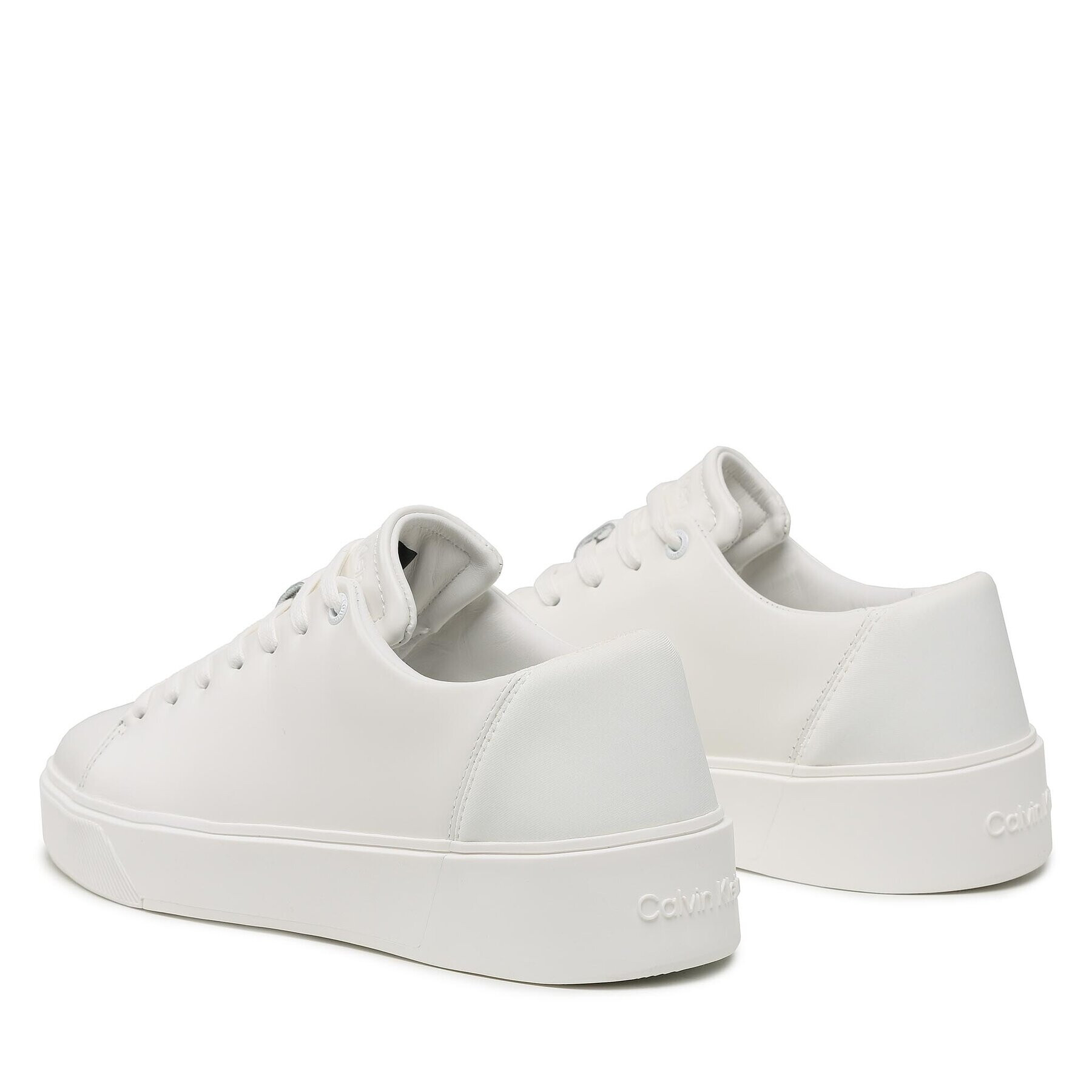 Calvin Klein Sneakersy Low Top Lace Up Lth HM0HM00930 Biela - Pepit.sk