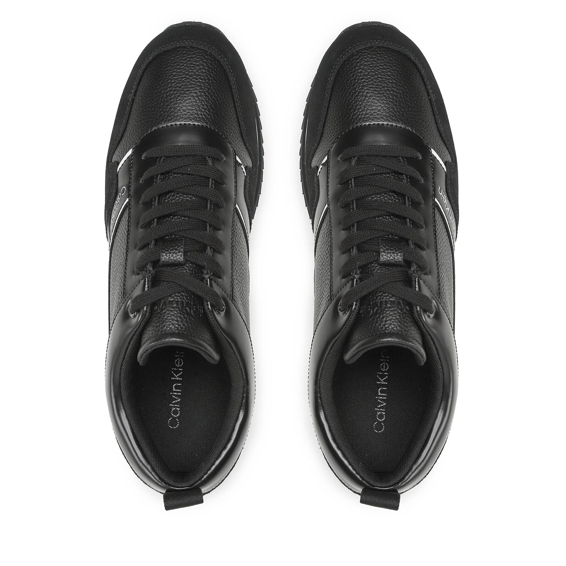 Calvin Klein Sneakersy Low Top Lace Up Lth HM0HM01017 Čierna - Pepit.sk