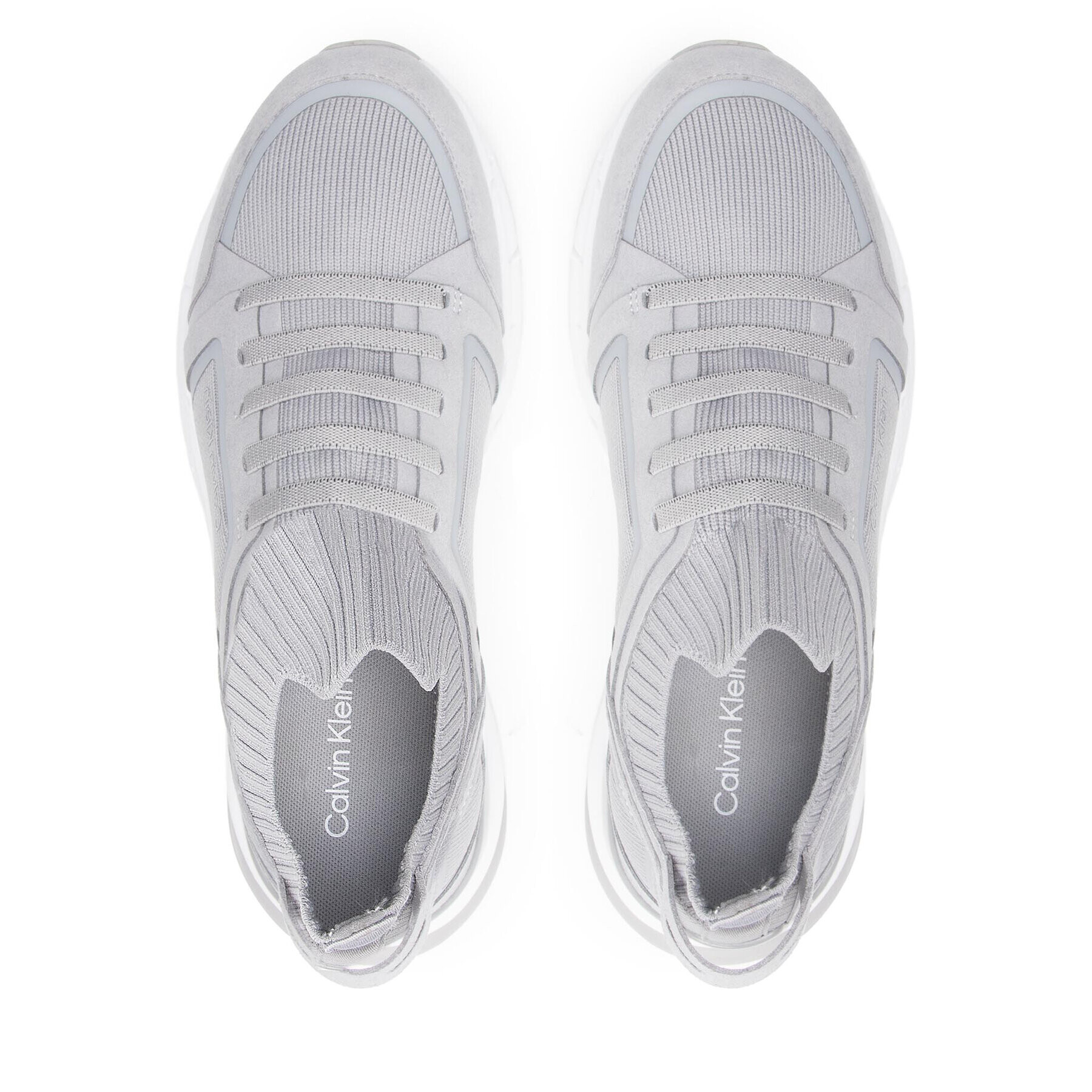 Calvin Klein Sneakersy Low Top Lace Up Lth Mix HM0HM00616 Sivá - Pepit.sk