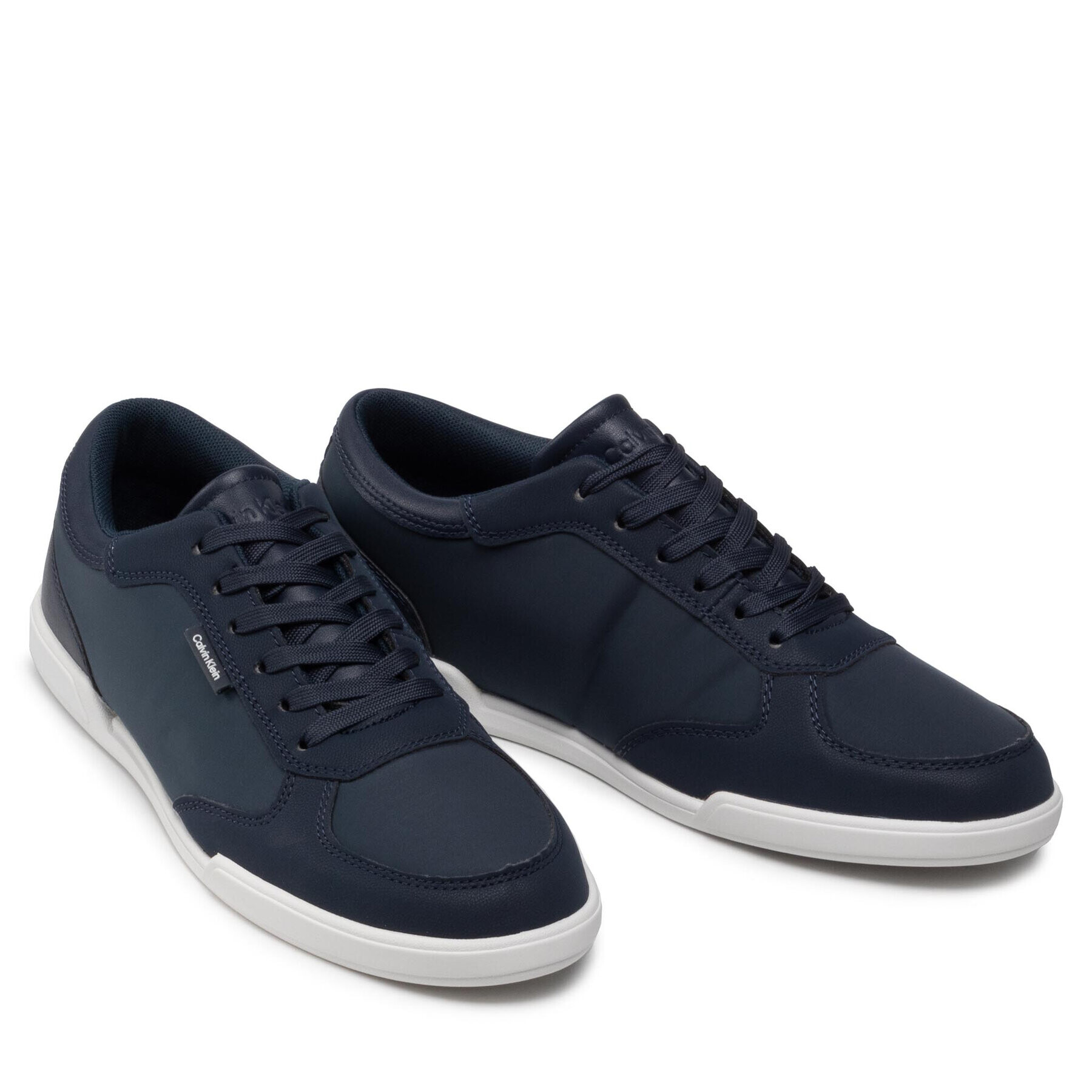 Calvin Klein Sneakersy Low Top Lace Up Mix HM0HM00492 Tmavomodrá - Pepit.sk