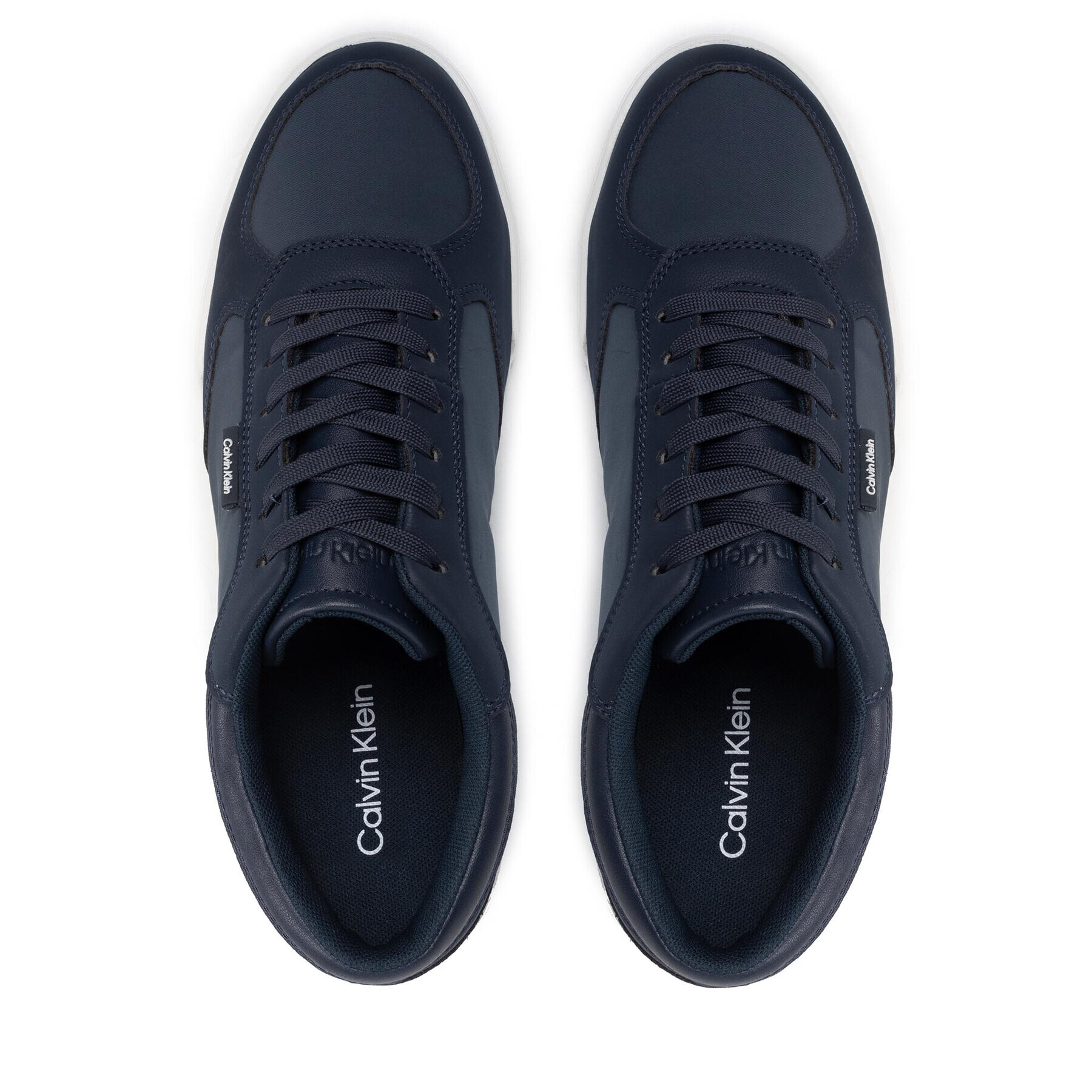 Calvin Klein Sneakersy Low Top Lace Up Mix HM0HM00492 Tmavomodrá - Pepit.sk