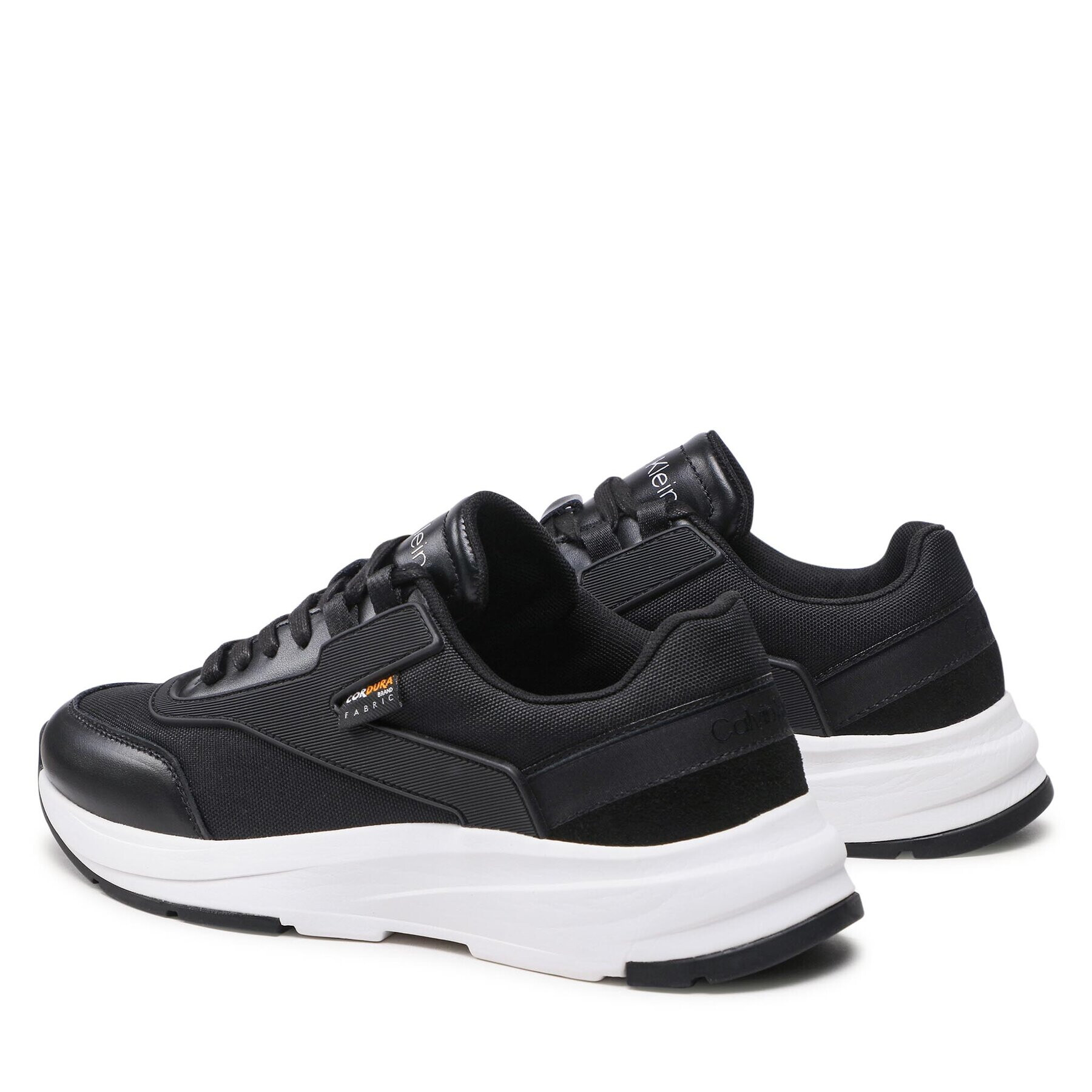 Calvin Klein Sneakersy Low Top Lace Up Mix HM0HM00750 Čierna - Pepit.sk