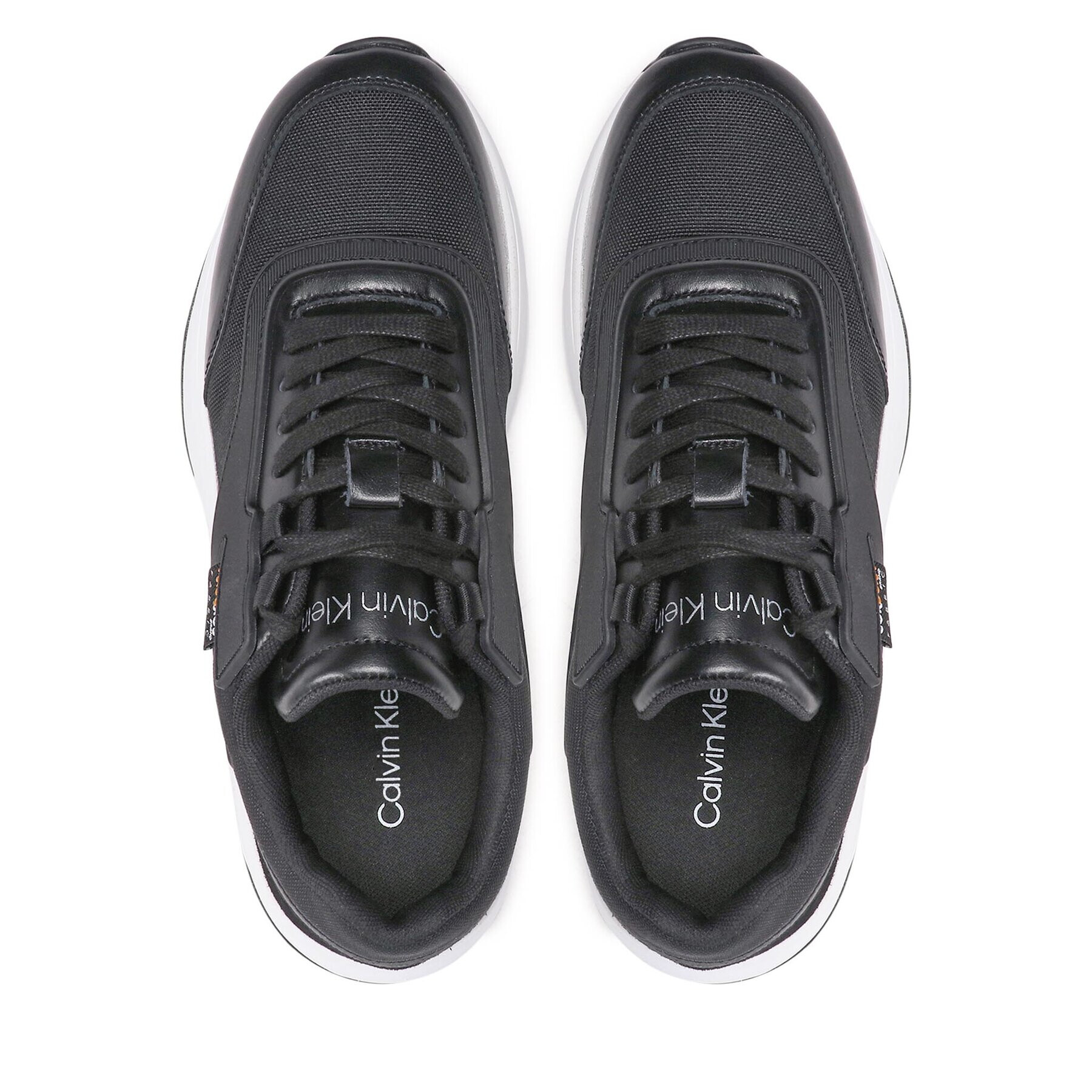 Calvin Klein Sneakersy Low Top Lace Up Mix HM0HM00750 Čierna - Pepit.sk