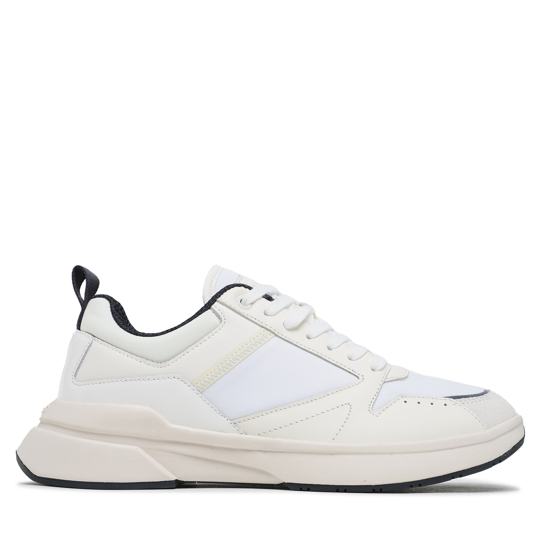 Calvin Klein Sneakersy Low Top Lace Up Mix HM0HM01044 Biela - Pepit.sk