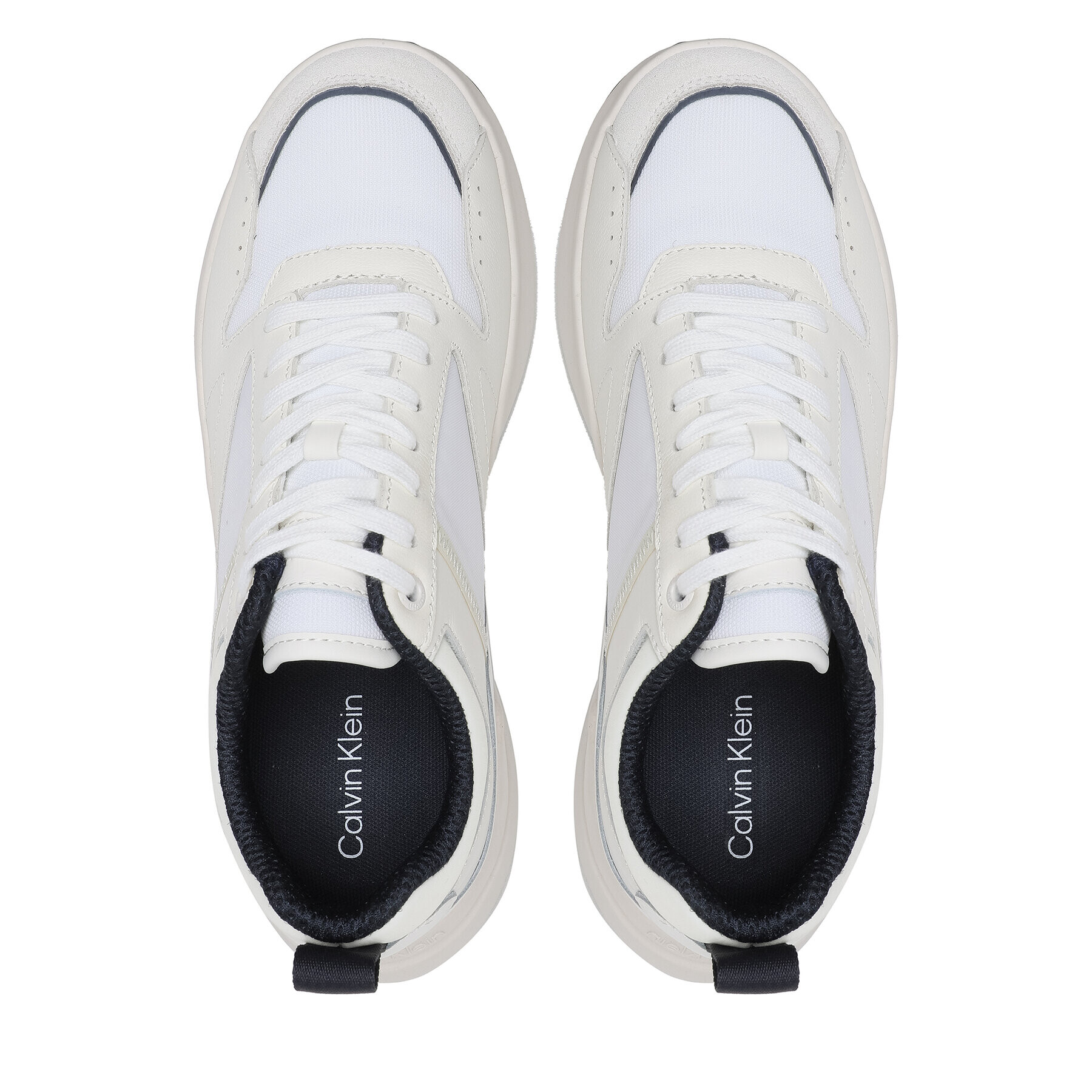 Calvin Klein Sneakersy Low Top Lace Up Mix HM0HM01044 Biela - Pepit.sk