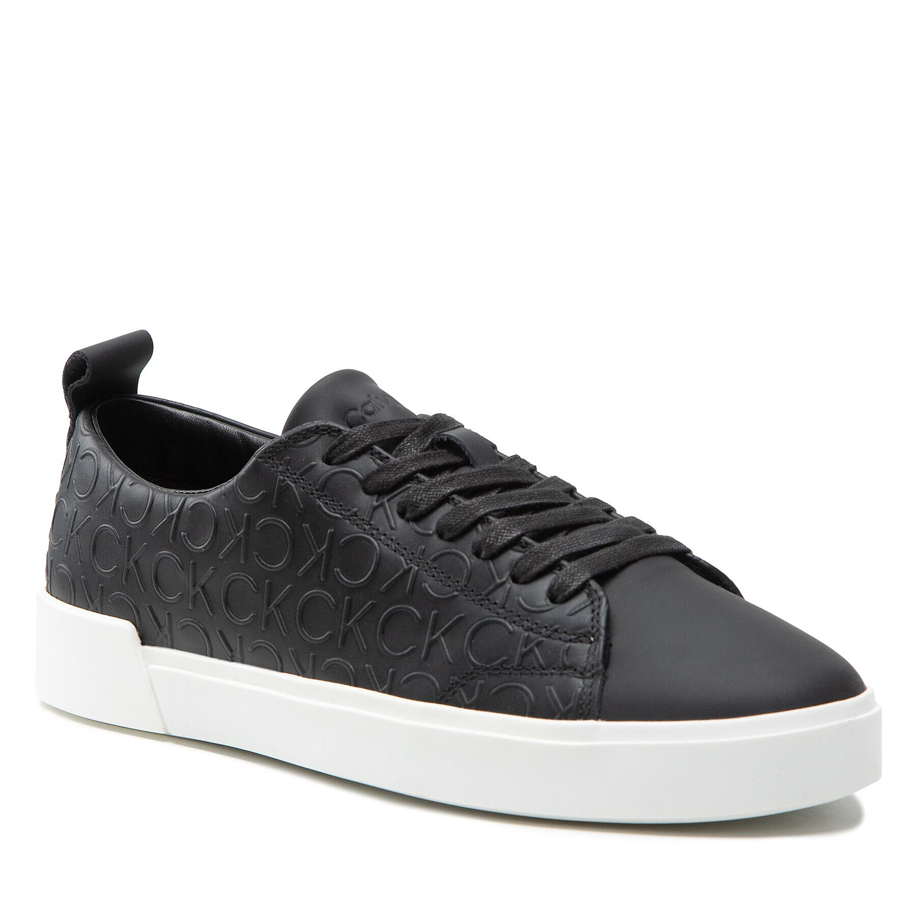 Calvin Klein Sneakersy Low Top Lace Up Mono HM0HM00880 Čierna - Pepit.sk